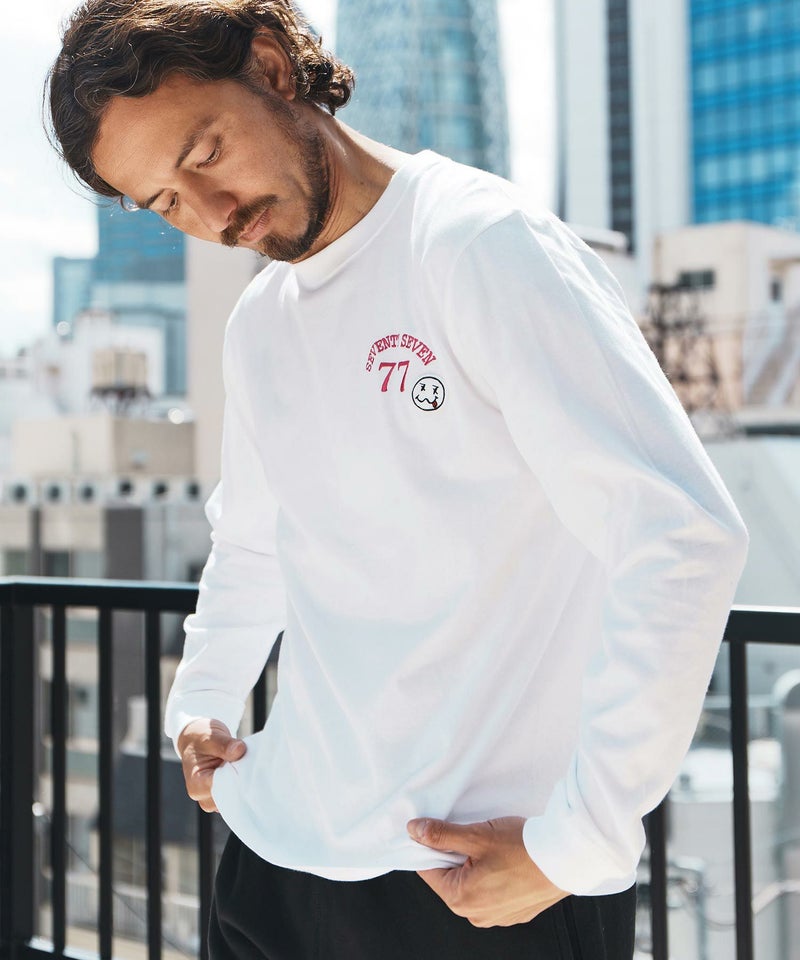 seventy seven(セブンティセブン)】middle onz L-S t-shirts (77arch 
