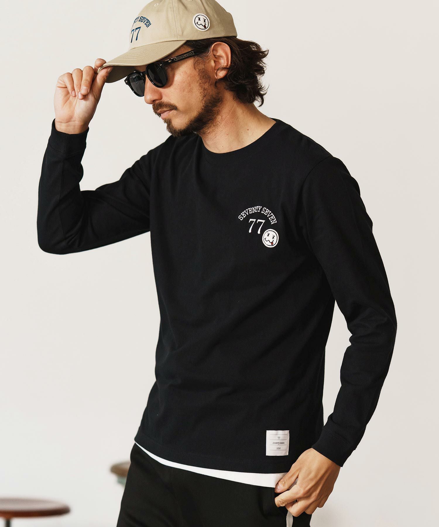 30%OFF【seventy seven(セブンティセブン)】middle onz L-S t-shirts