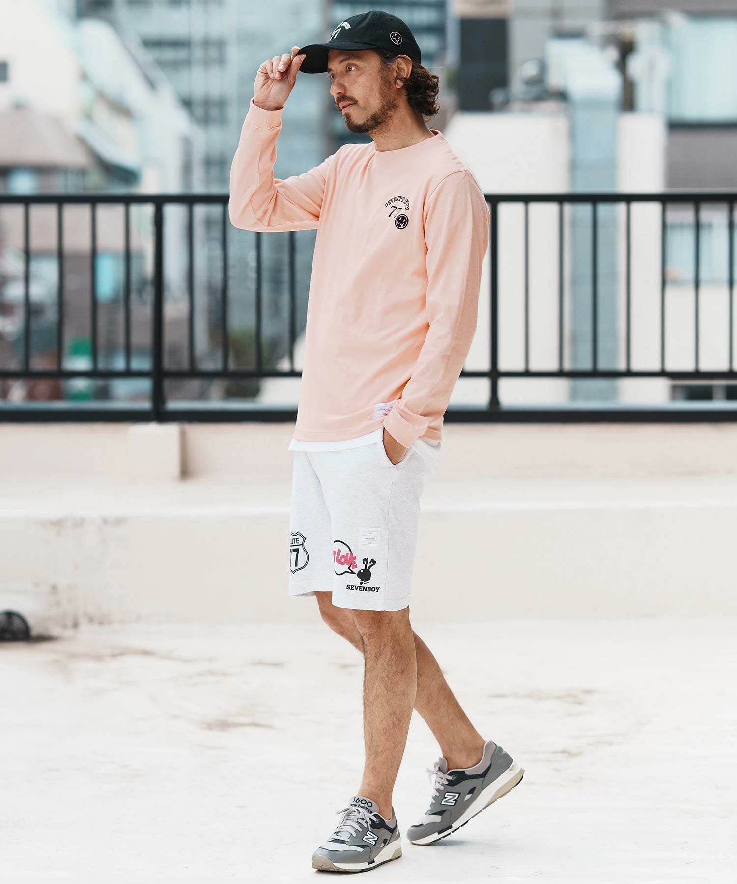 seventy seven(セブンティセブン)】middle onz L-S t-shirts (77arch