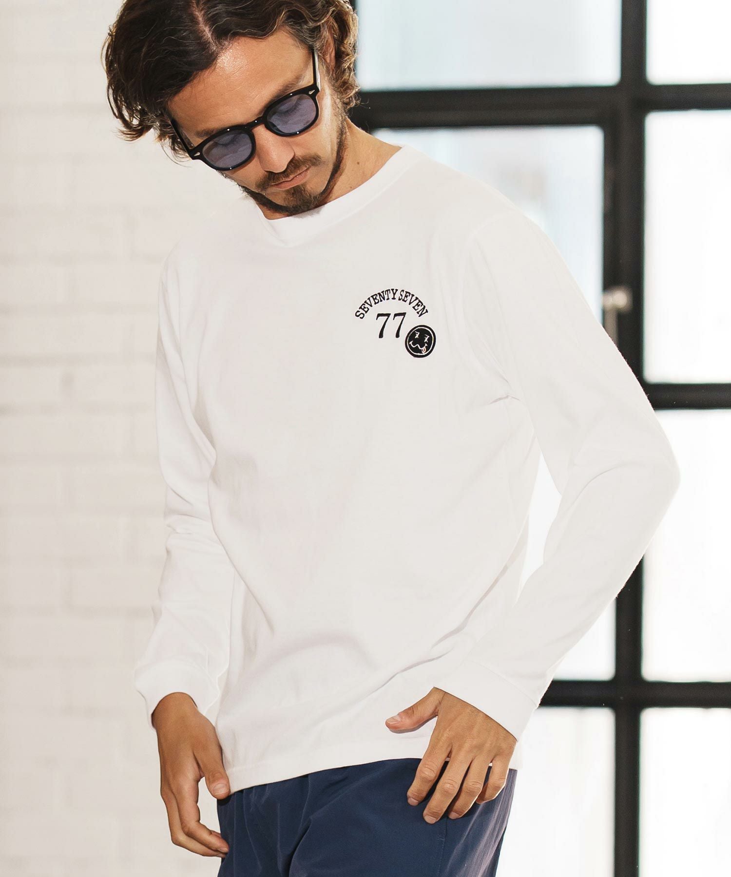 30%OFF【seventy seven(セブンティセブン)】middle onz L-S t-shirts