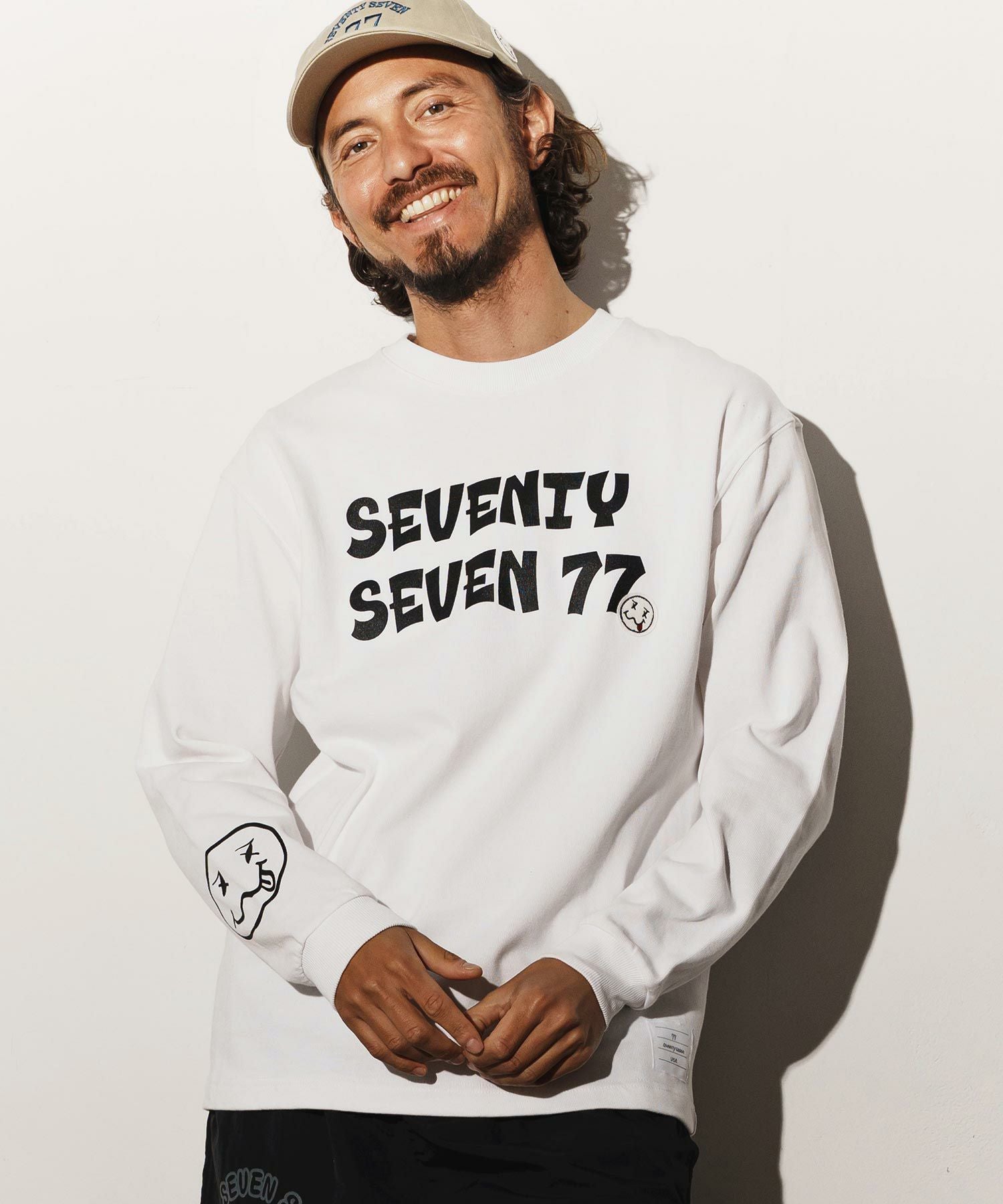 seventy seven(セブンティセブン)】heavy onz L-S t-shirts (77funny
