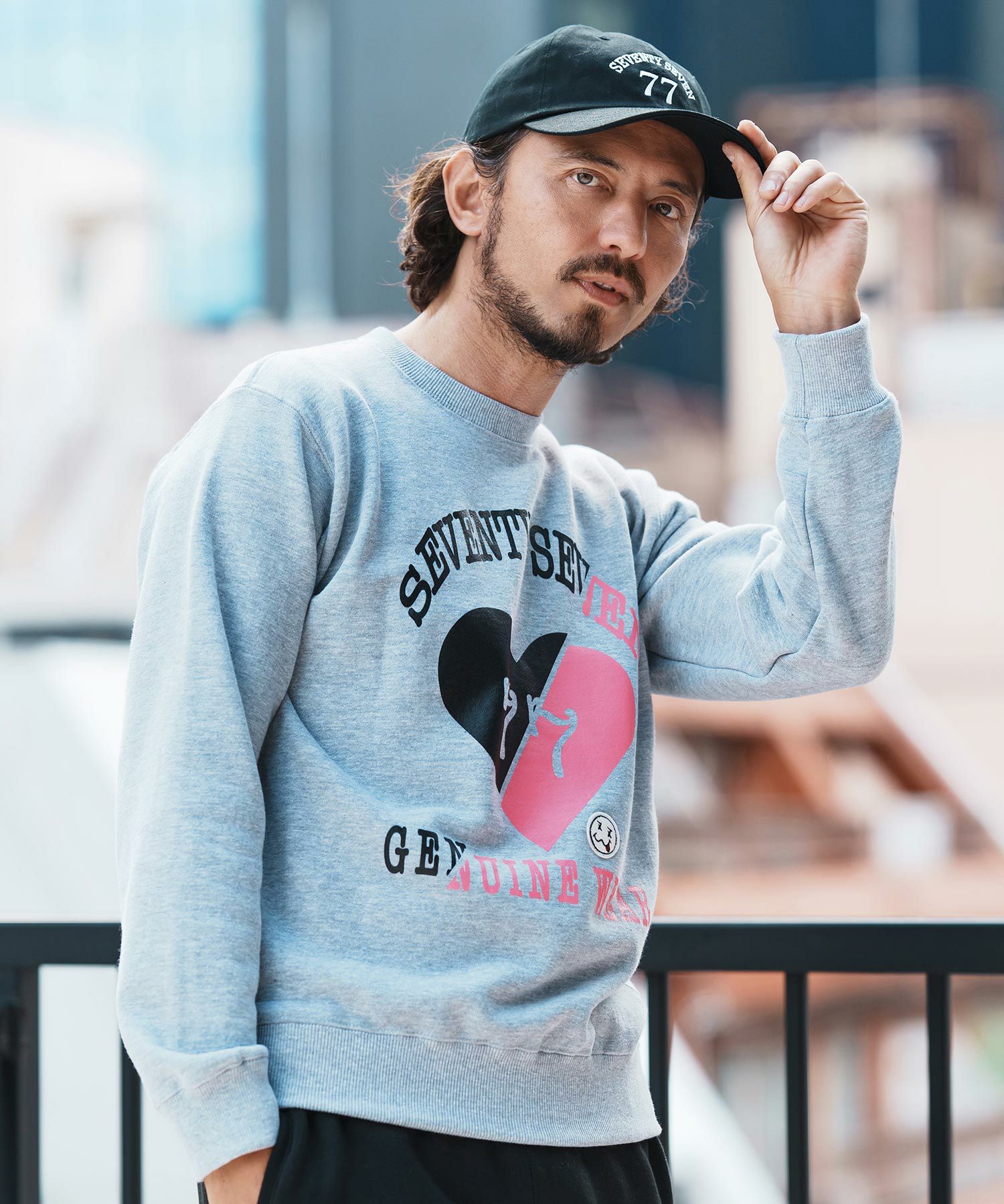 seventy seven(セブンティセブン)】embroidery 6 panel cap (77arch