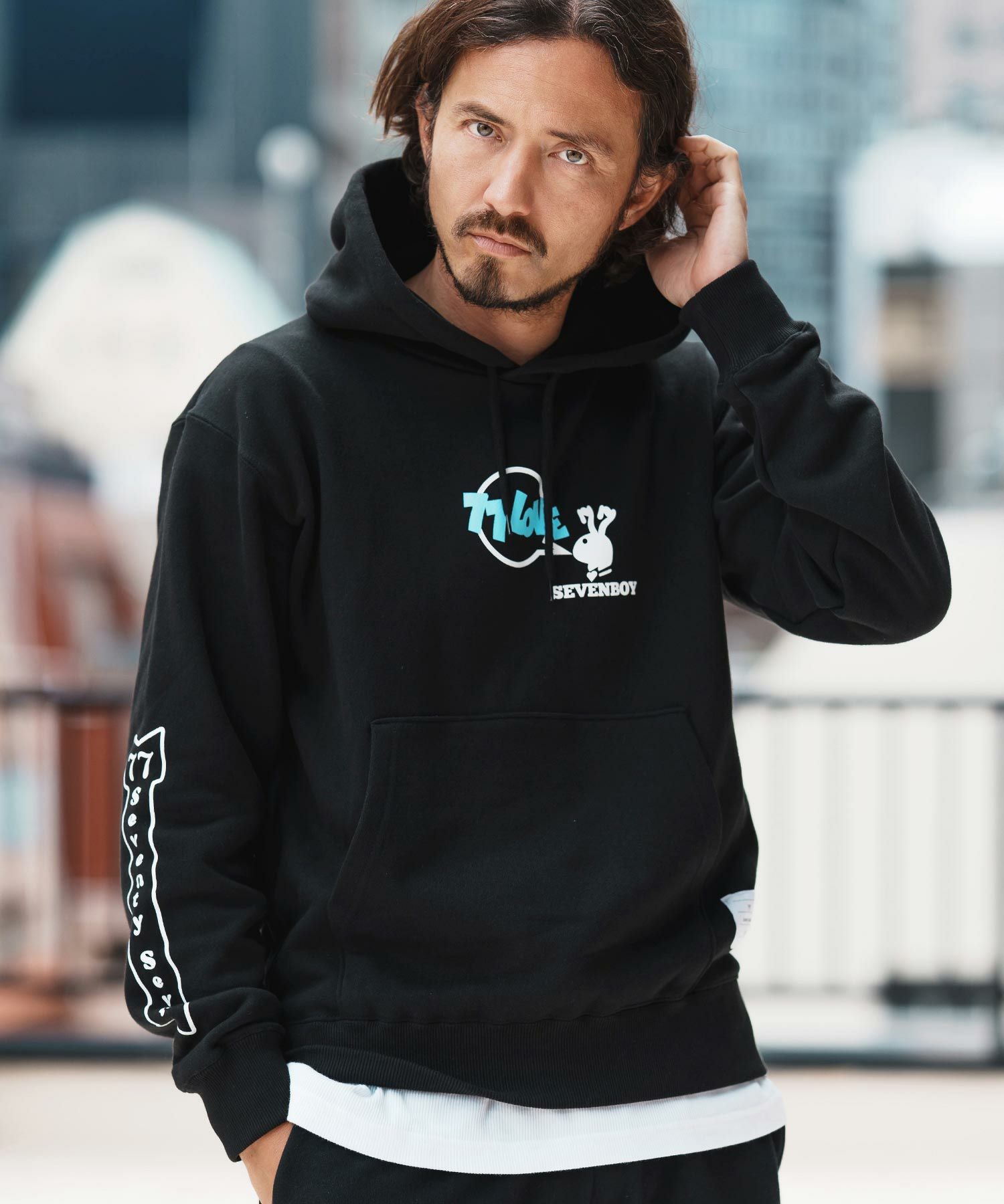 seventy seven(セブンティセブン)】light onz zip up sweat hoodie