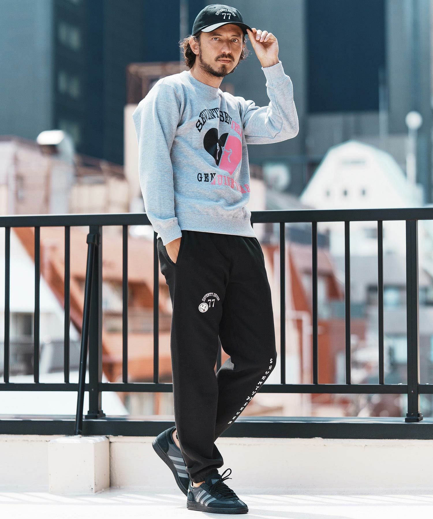 seventy seven(セブンティセブン)】middle onz sweat pants (77arch