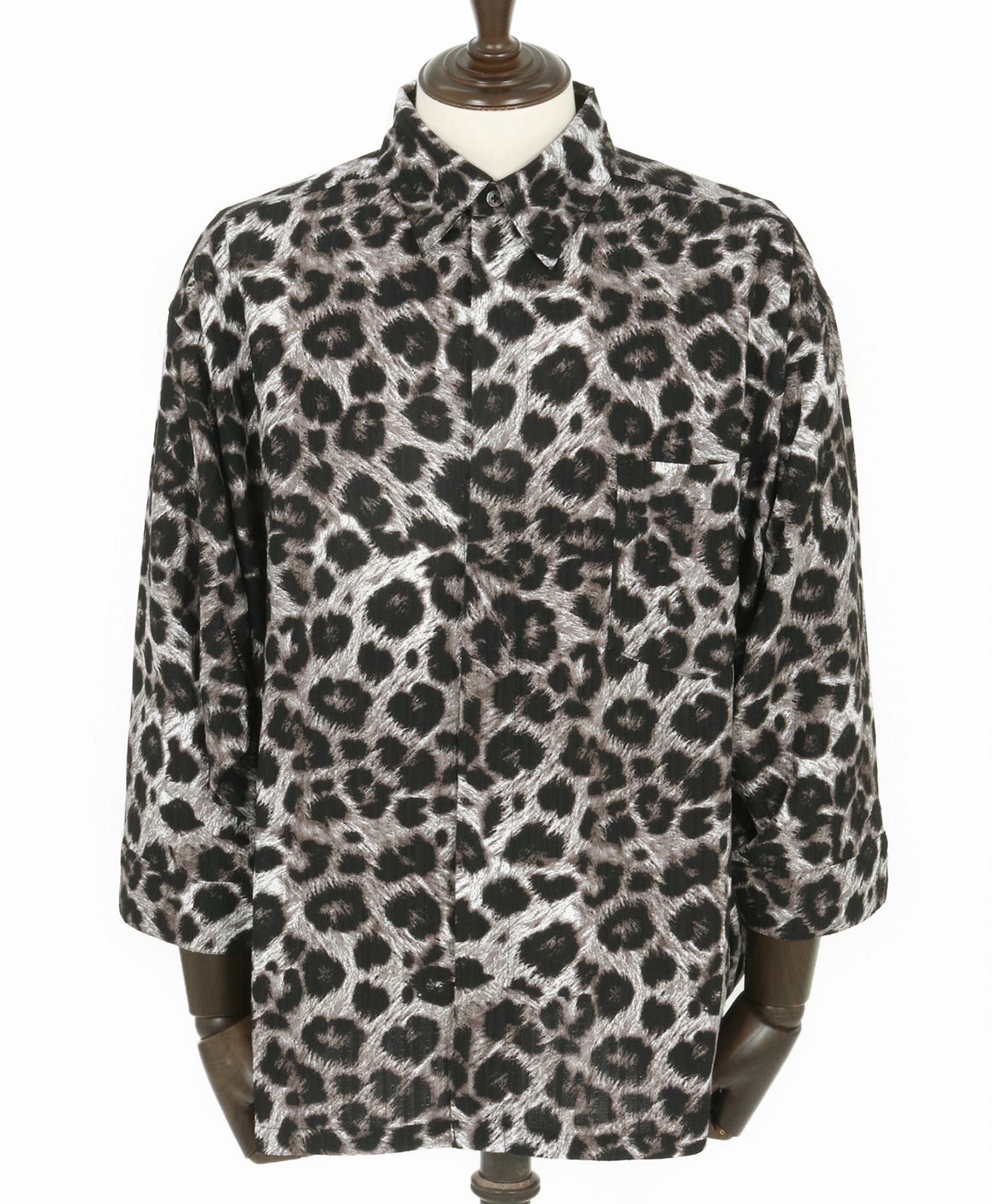 30%OFF【CAMBIO(カンビオ)】Leopard and Dobby Jacquard Fly Front 3-4