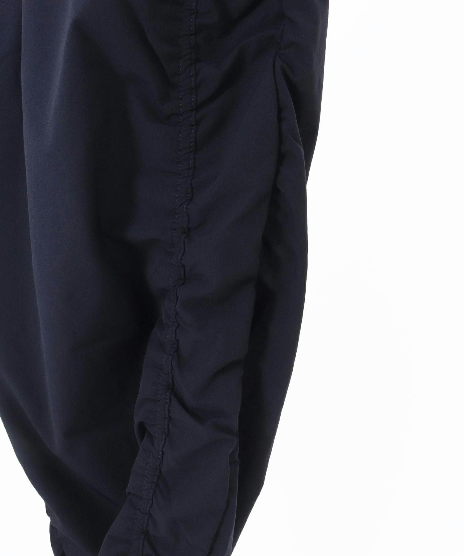 CAMBIO(カンビオ) パッカリングナイロンテーパードパンツ　ネイビー【M】 一部サイズカラー予約販売6月上旬～中旬入荷】【CAMBIO(カンビオ