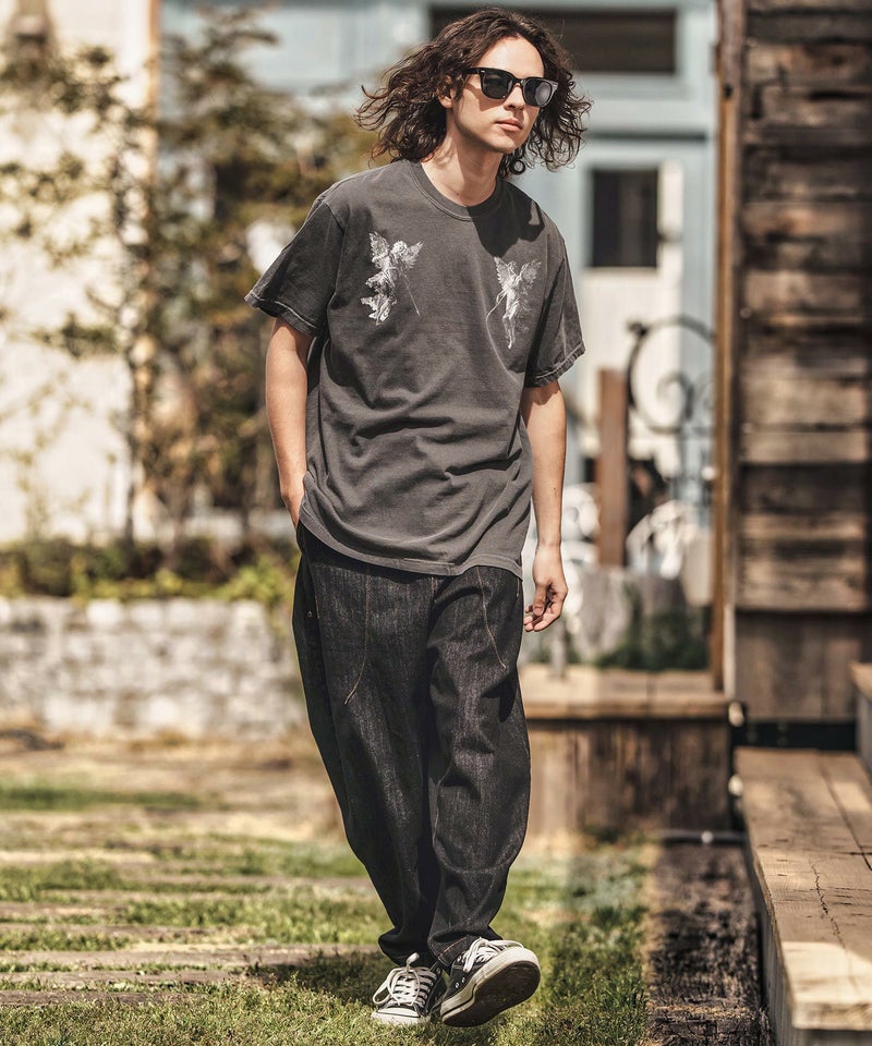 30%OFF【CAMBIO(カンビオ)】タックステッチバルーンデニムパンツ 
