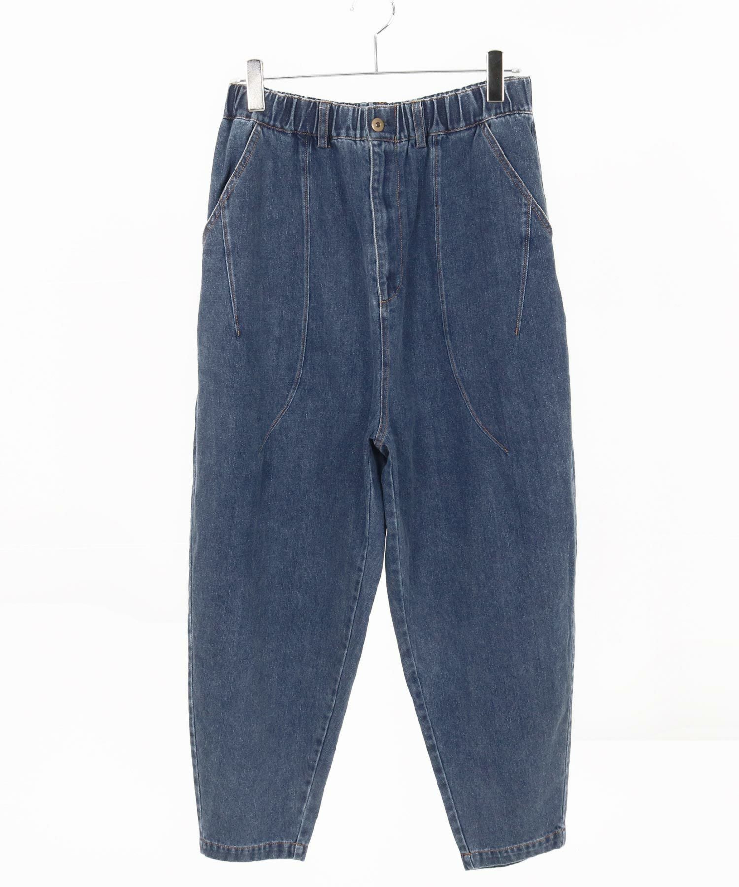 30%OFF【CAMBIO(カンビオ)】タックステッチバルーンデニムパンツ