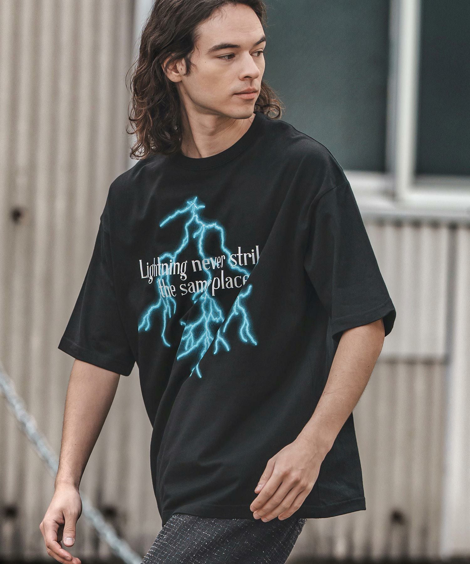 30%OFF【CAMBIO(カンビオ)】 プリントTビッグ_Lightning Tシャツ
