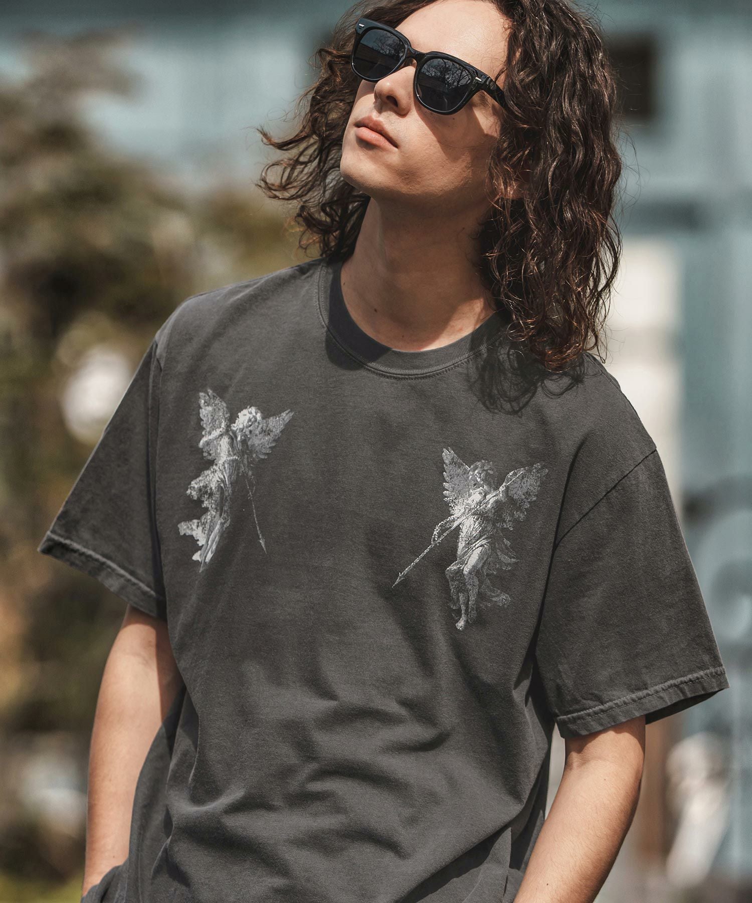 50%OFF【CAMBIO(カンビオ)】ピグメントTシャツ_Angels(2501108MCB