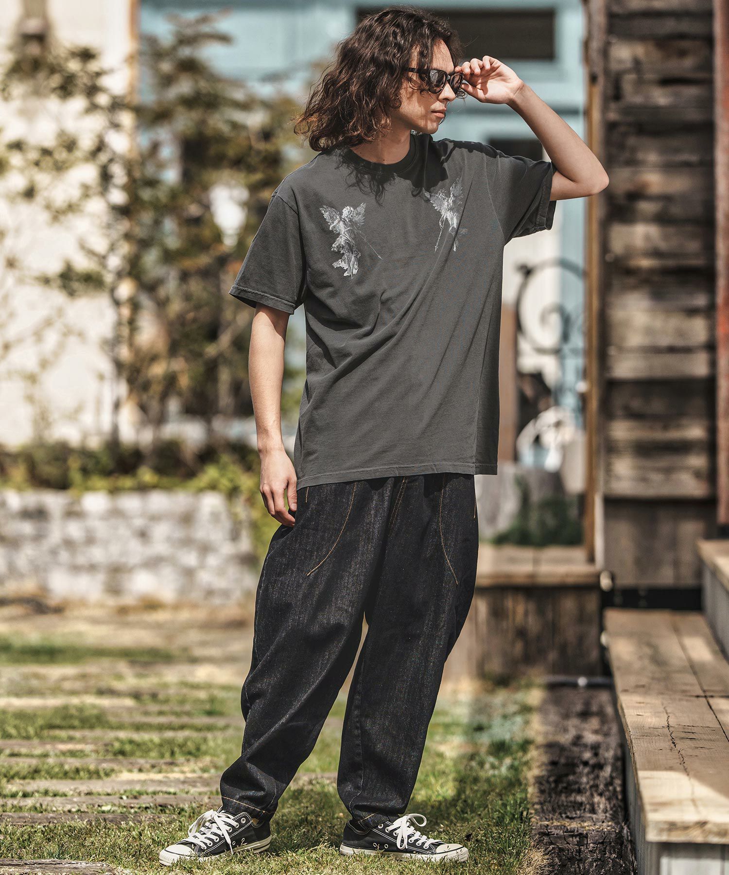 CAMBIO(カンビオ)】ピグメントTシャツ_Angels(2501108MCB) | CAMBIO