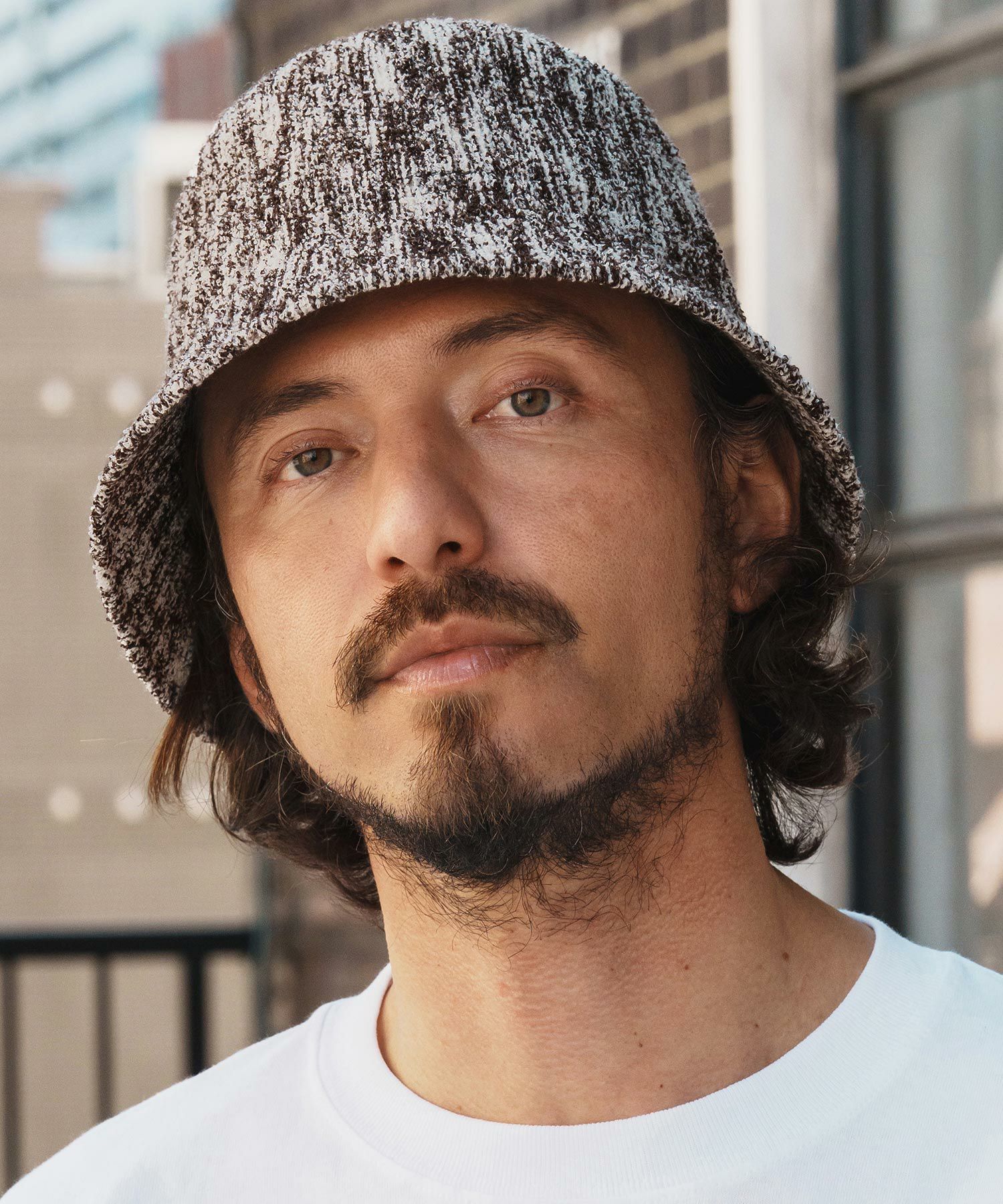CAMBIO(カンビオ)】Multicolor Knit Thermo Bucket Hat バケットハット