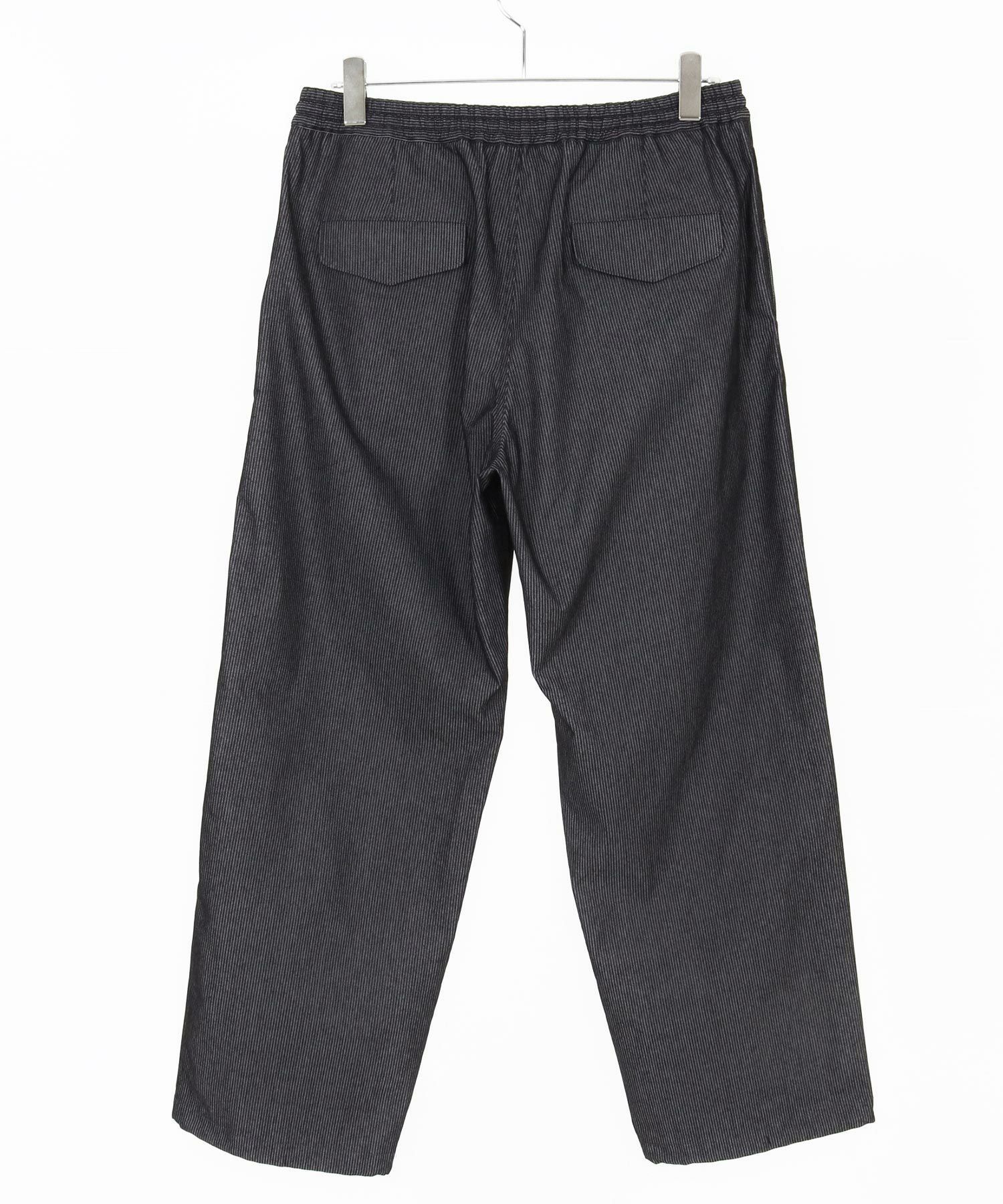 50%OFF【CAMBIO(カンビオ)】綿バイオストライプ膝タックパンツ(25050CM