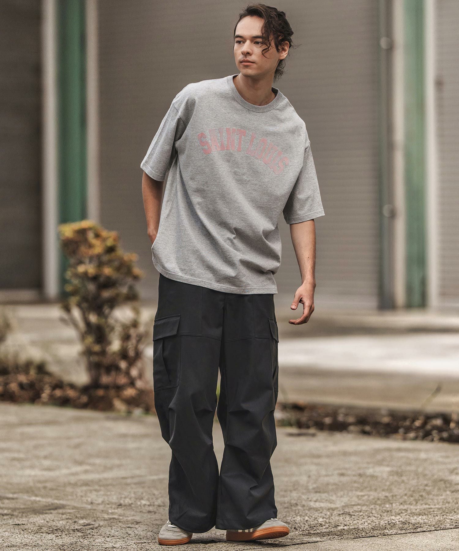 50%OFF【CAMBIO(カンビオ)】裾ドローコードワイドカーゴパンツ(25053CM