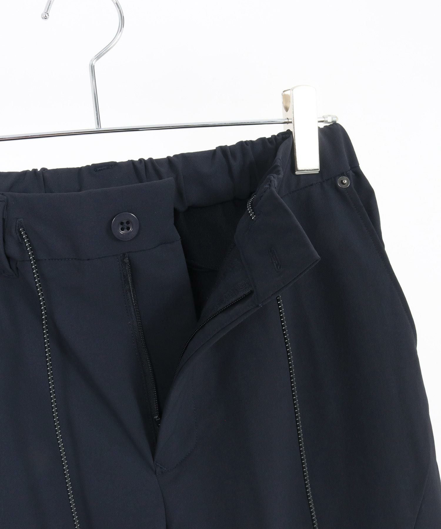 30%OFF【CAMBIO(カンビオ)】ナイロンストレッチ切り替えパンツ