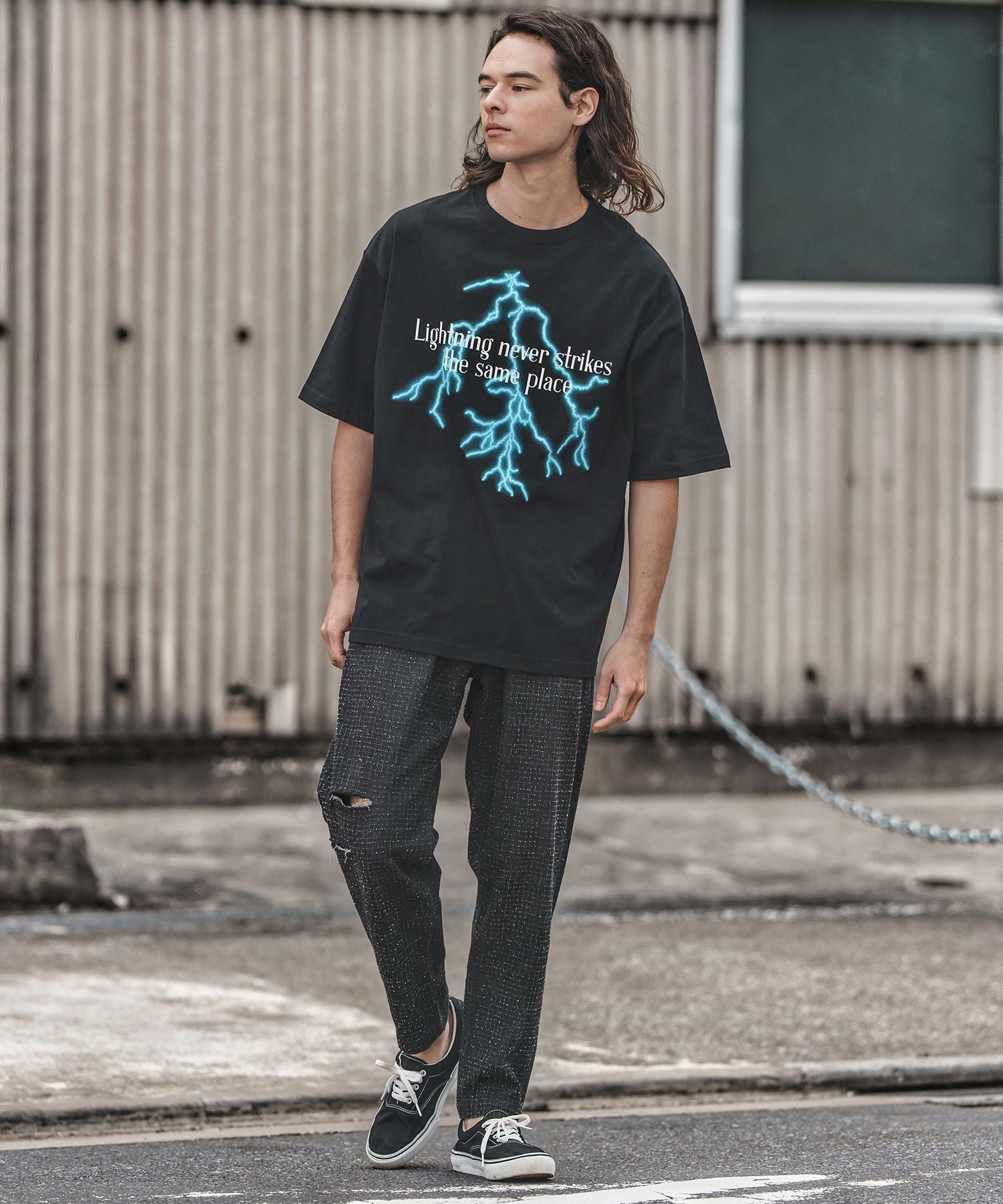 50%OFF【CAMBIO(カンビオ)】ダメージ加工JQDデニムテーパードパンツ