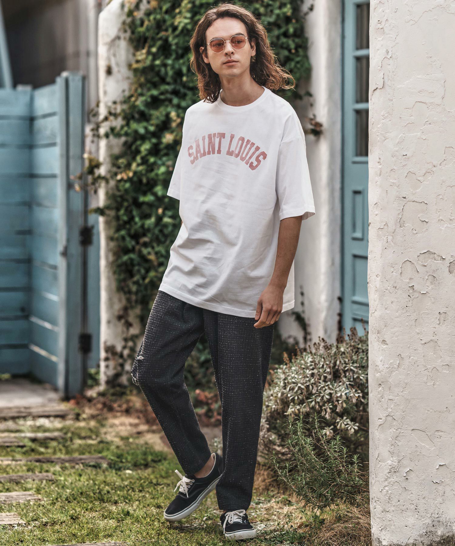 60%OFF【CAMBIO(カンビオ)】ダメージ加工JQDデニムテーパードパンツ