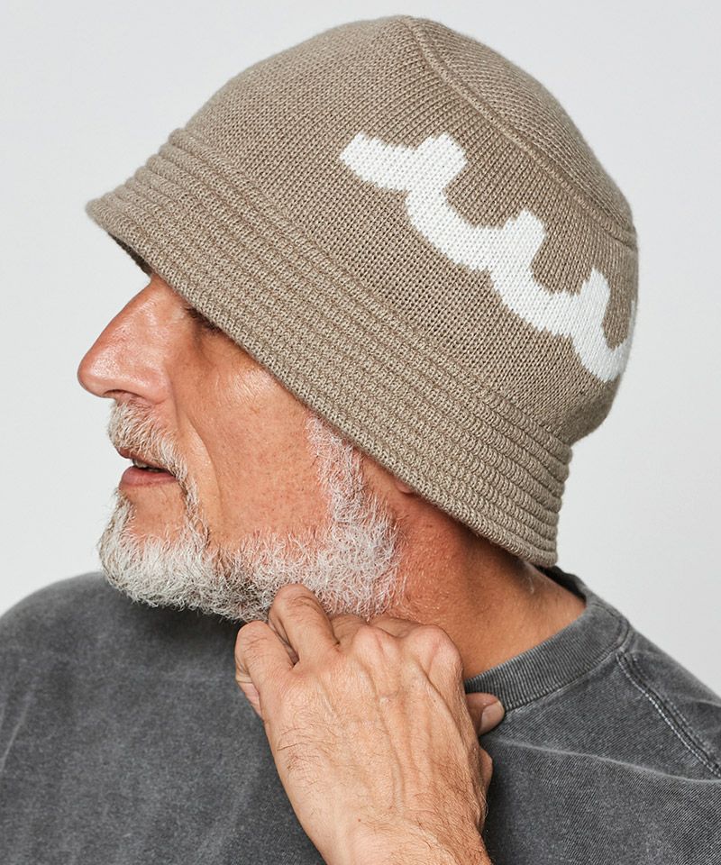 ACANTHUS(アカンサス)】muta Wave Logo Knit Bucket Hat ニット