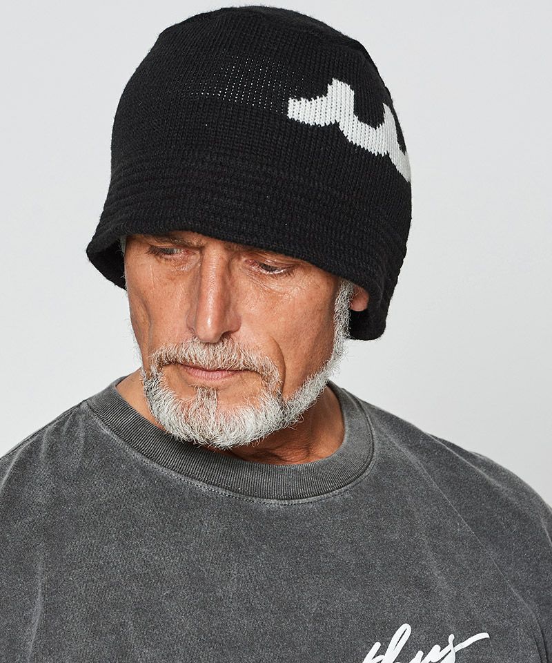 ACANTHUS(アカンサス)】muta Wave Logo Knit Bucket Hat ニット