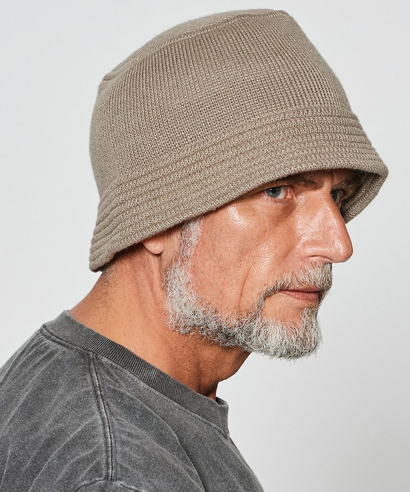 ACANTHUS(アカンサス)】muta Wave Logo Knit Bucket Hat ニット