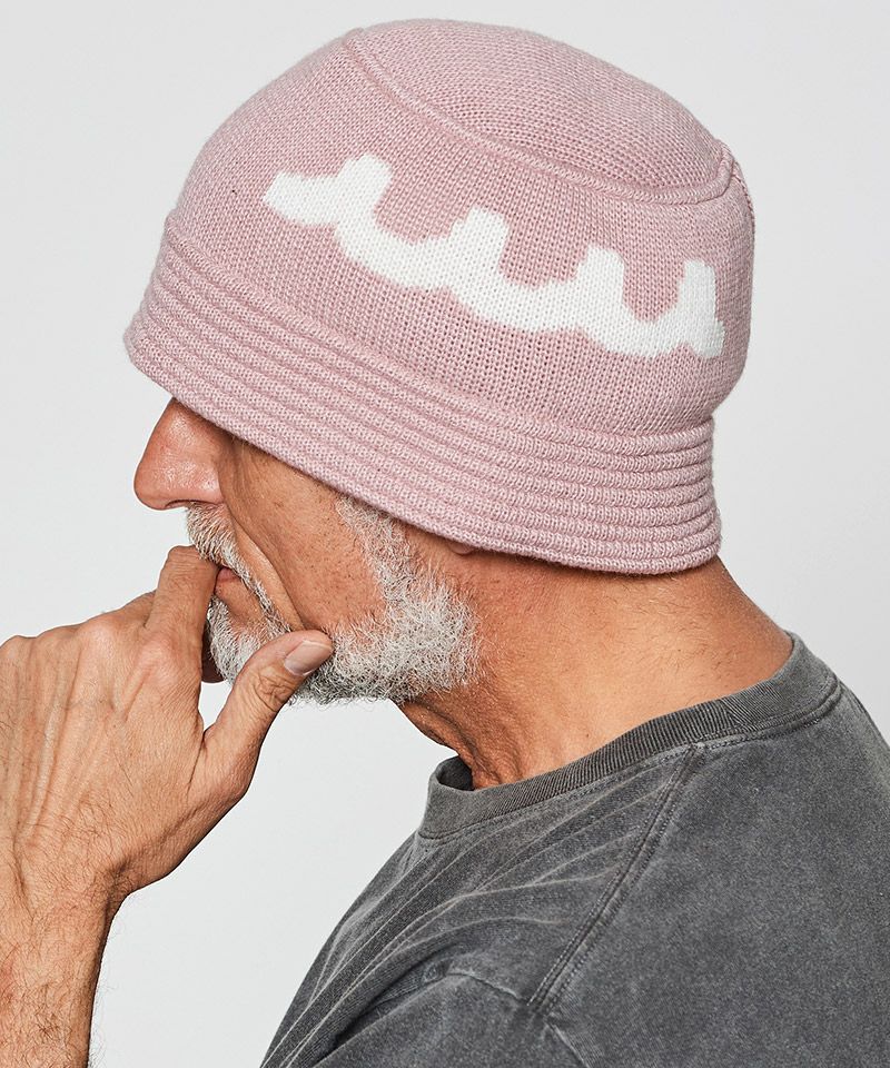 ACANTHUS(アカンサス)】muta Wave Logo Knit Bucket Hat ニット