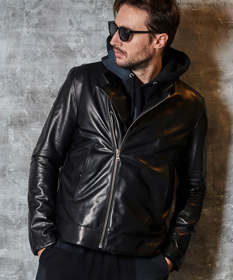 30%OFF【ACANTHUS(アカンサス)】Leather Semi Double Riders 