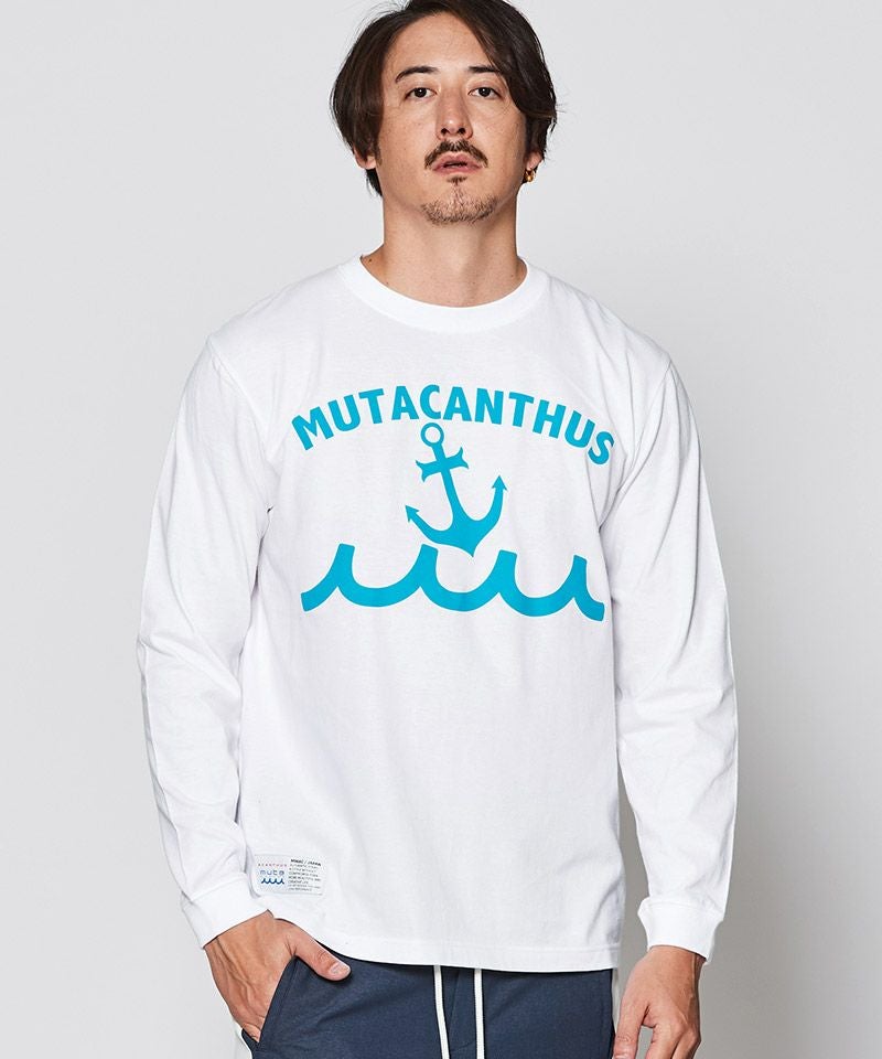 MUTA ACANTHUS コラボカットソー Lサイズ ACANTHUS(アカンサス)】muta Multi Logo L-S Tee ロングスリーブT