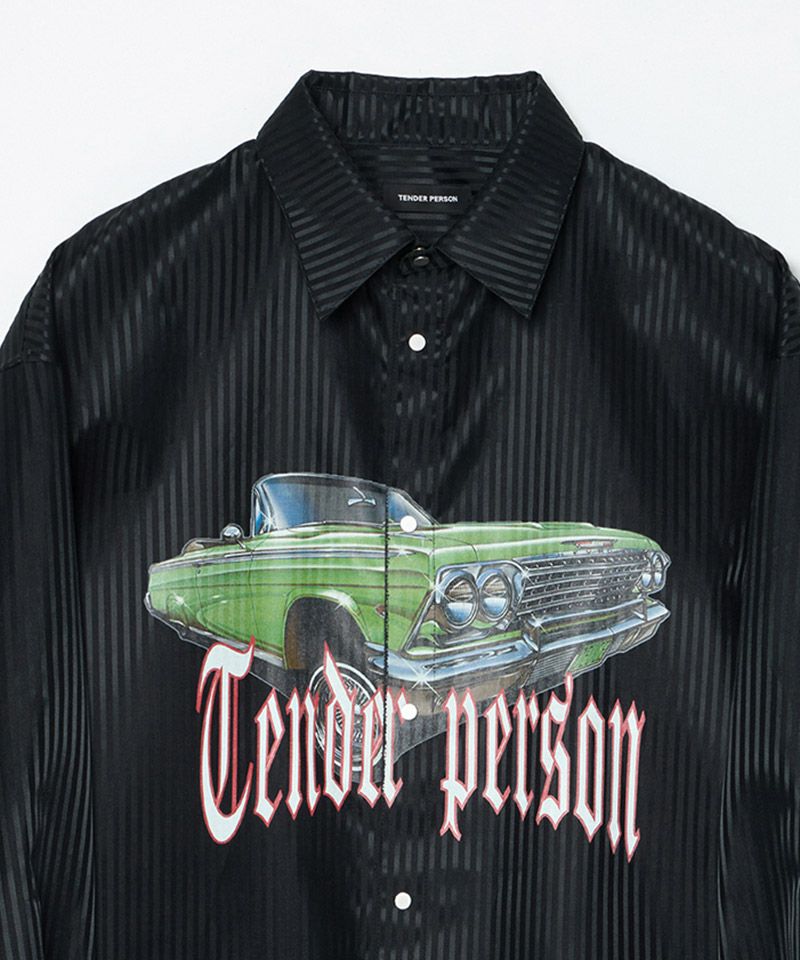 TENDER PERSON(テンダーパーソン)】LOWRIDER STRIPE SHIRT シャツ(SJLT