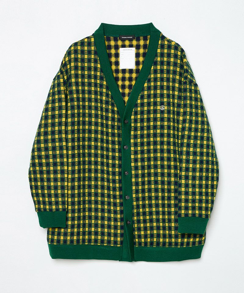 TENDER PERSON(テンダーパーソン)】CHECK CARDIGAN カーディガン(SJLT