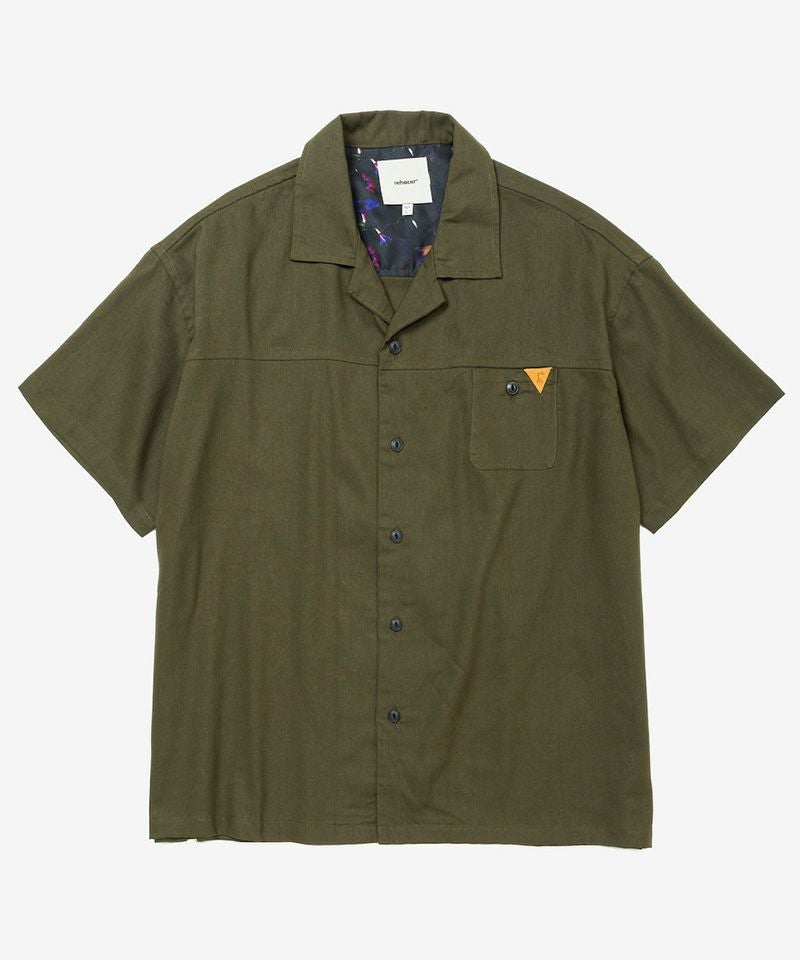 30%OFF【rehacer(レアセル)】Modal Cotton Open Collar shirt オープン