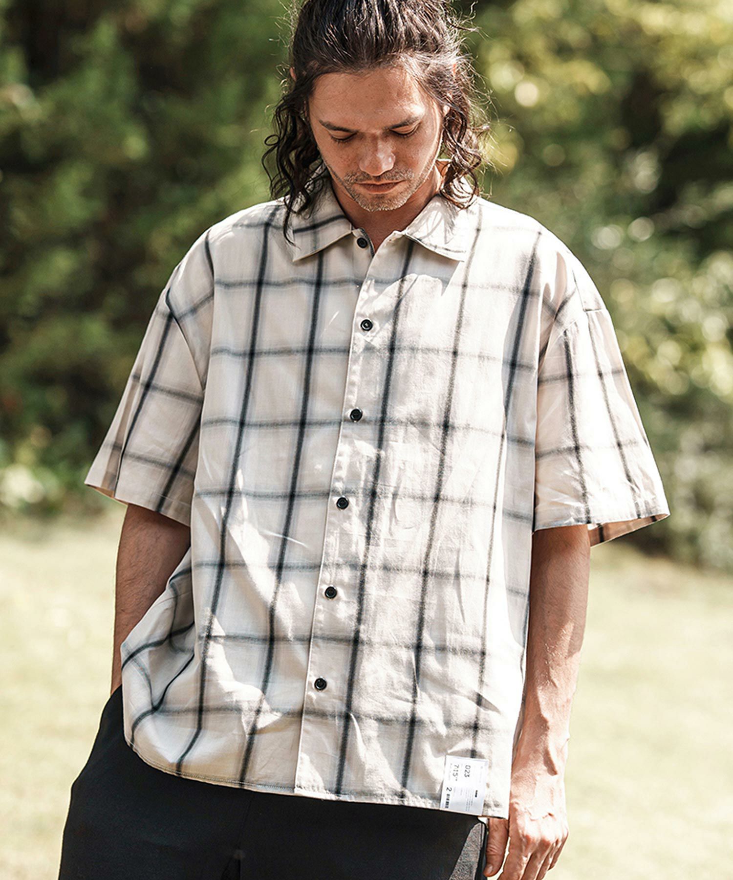 CAMBIO(カンビオ)】Cotton Ombre Check Shirts オンブレチェックシャツ