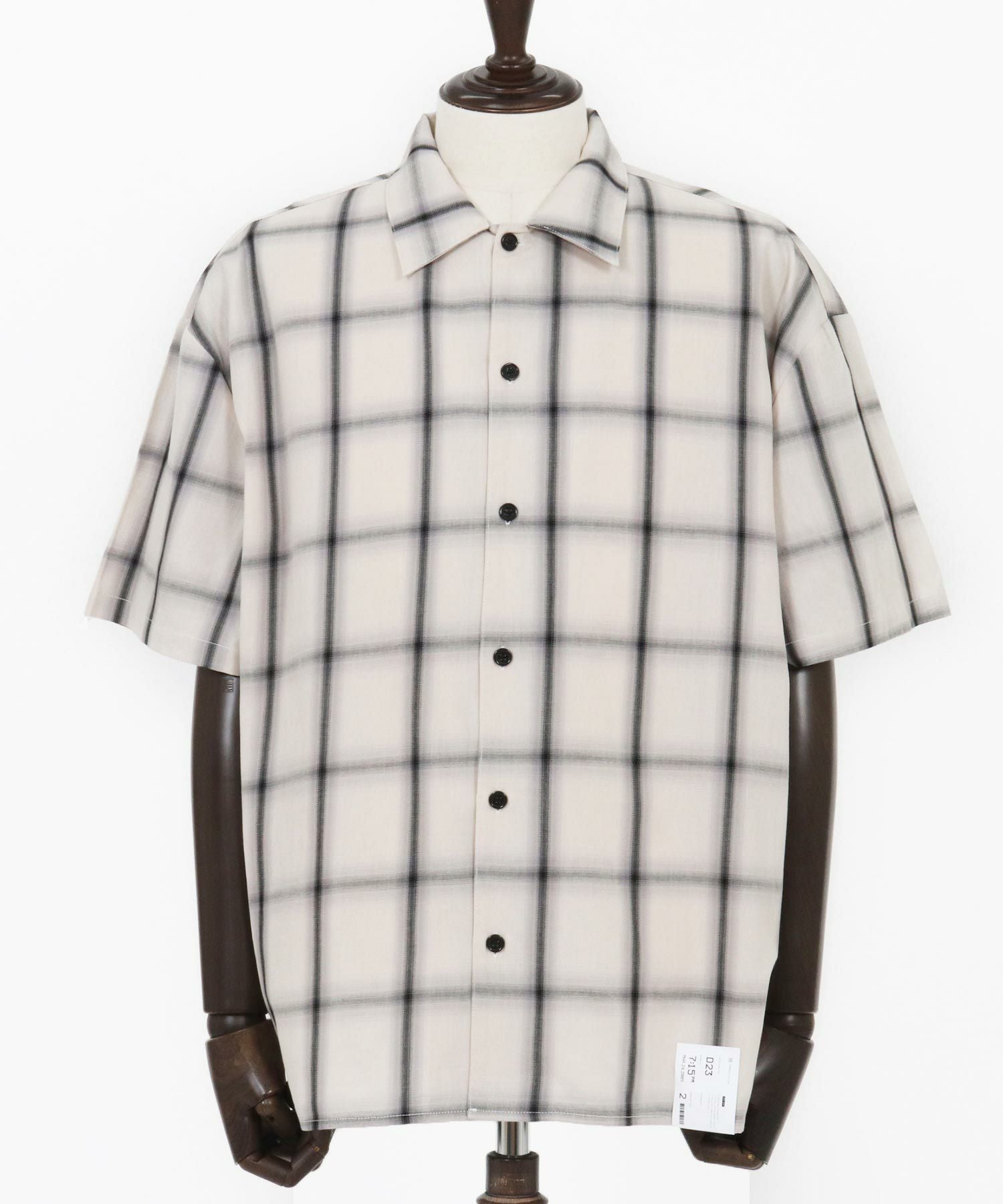 30%OFF【CAMBIO(カンビオ)】Cotton Ombre Check Shirts オンブレ