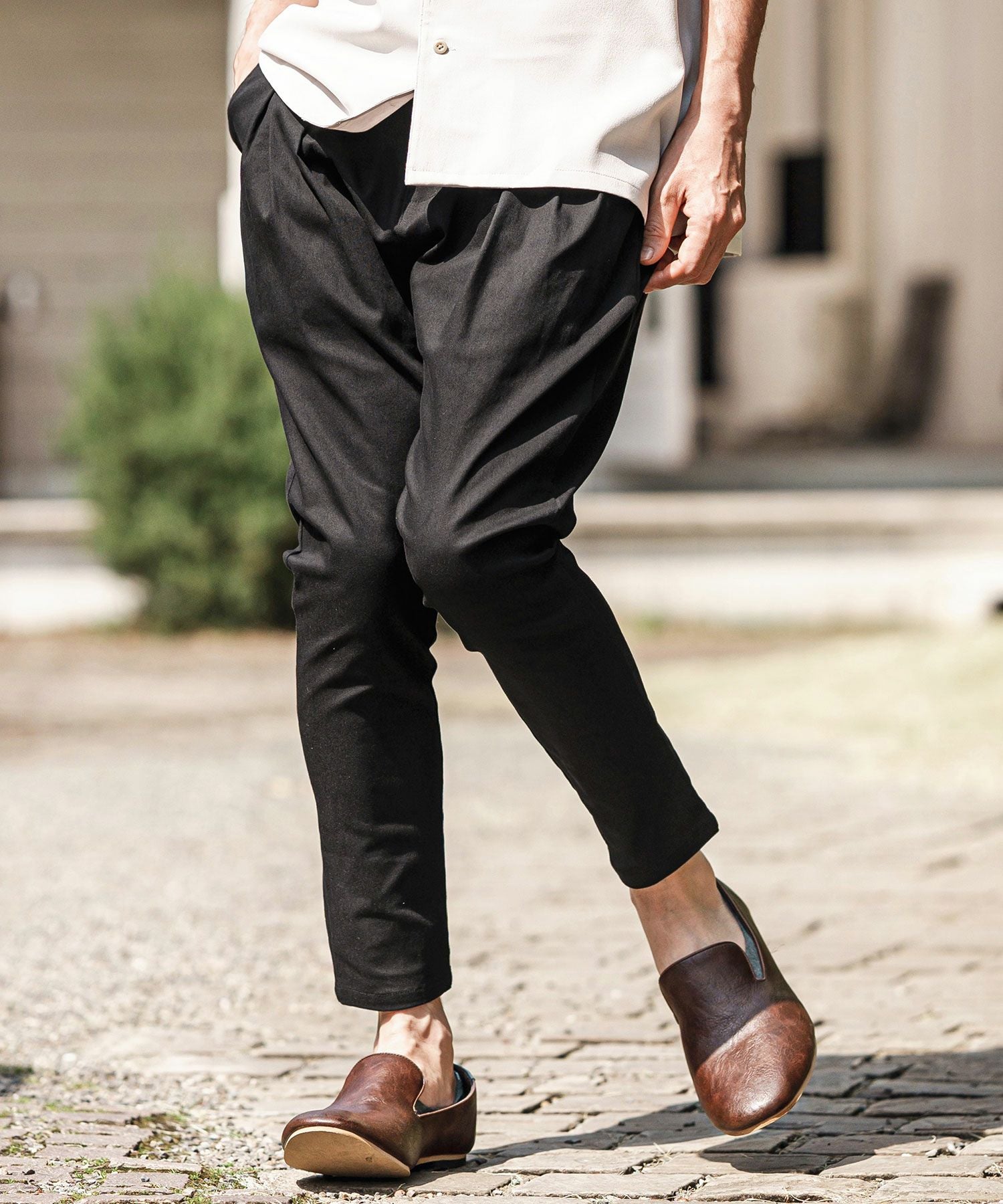 CAMBIO(カンビオ)】Original Tight Fit Silhouette Stretch Twill