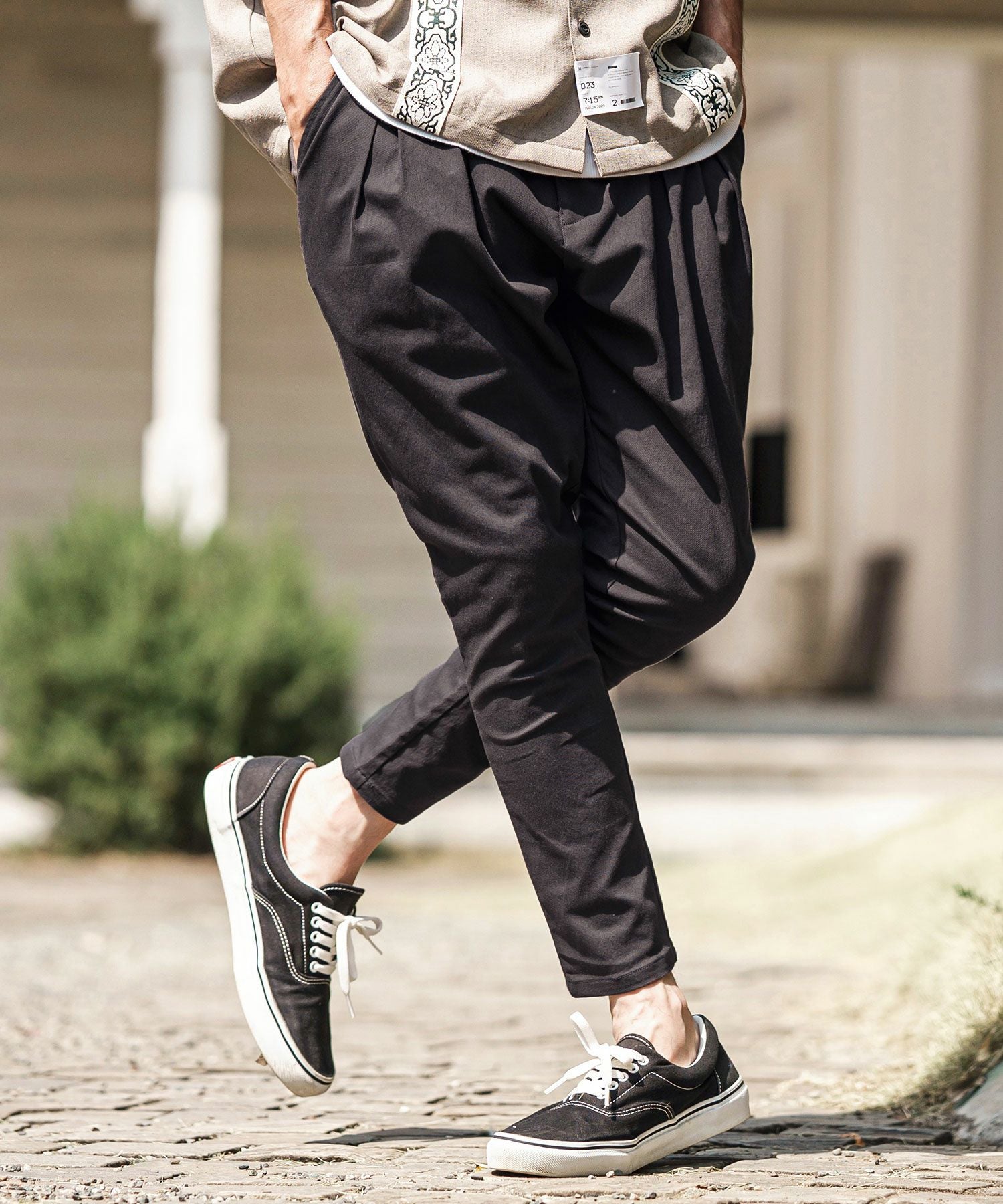 CAMBIO(カンビオ)】Original Tight Fit Silhouette Stretch Twill