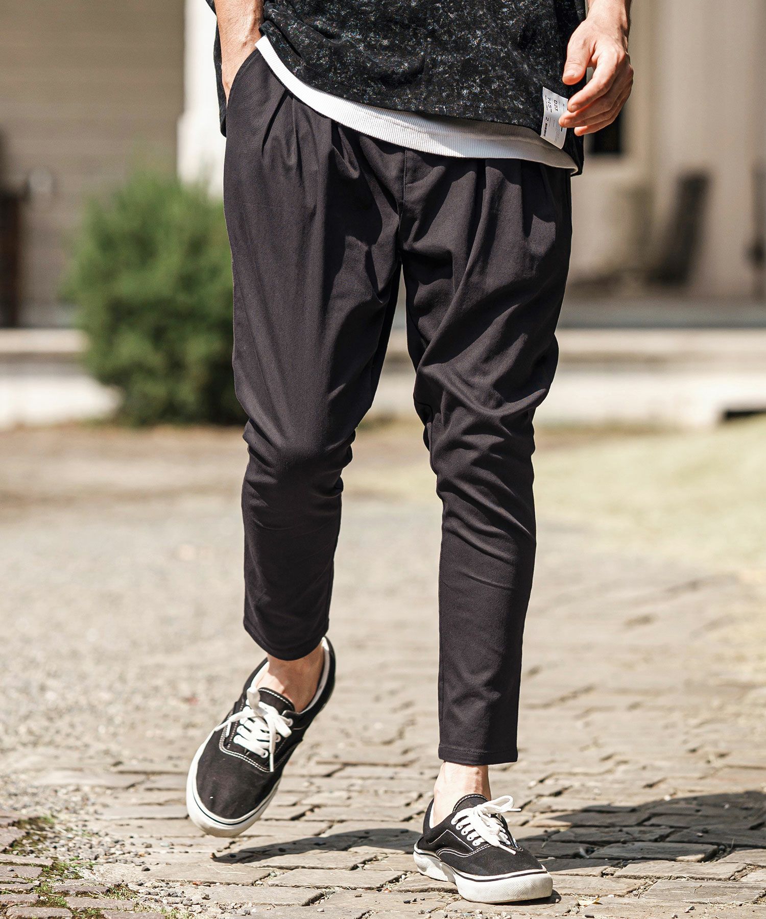 CAMBIO(カンビオ)】Original Tight Fit Silhouette Stretch Twill