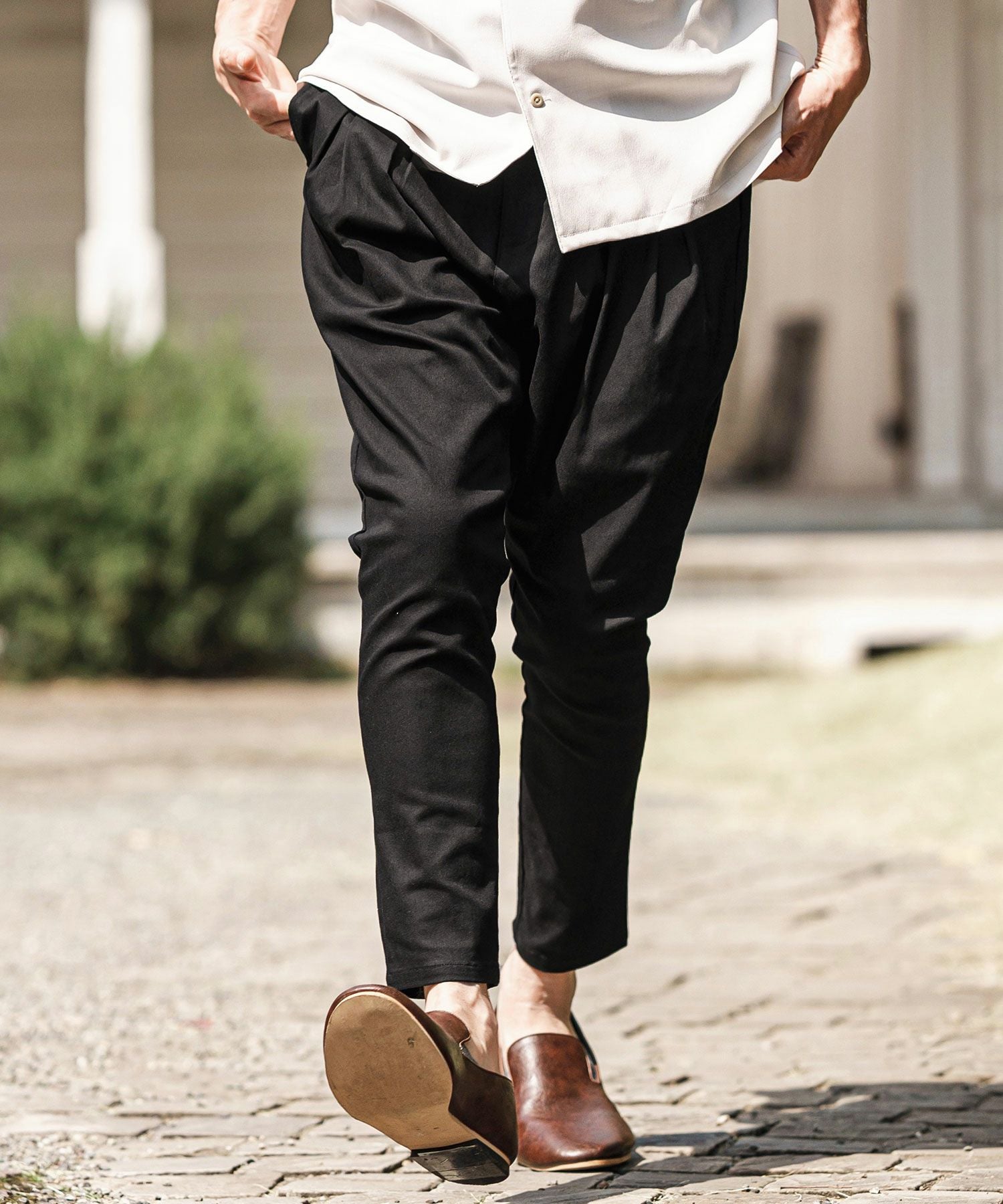 CAMBIO(カンビオ)】Original Tight Fit Silhouette Stretch Twill