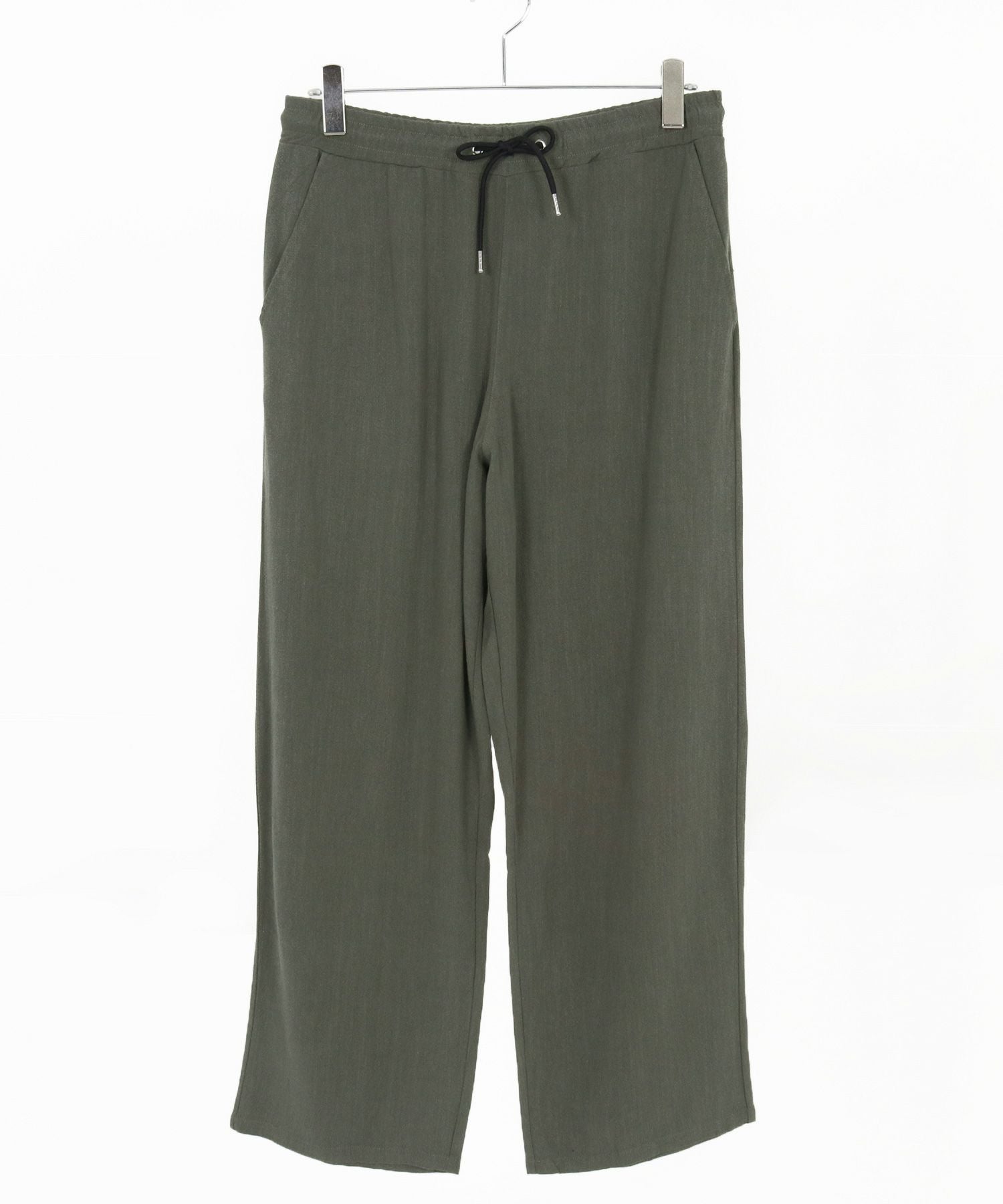30%OFF【CAMBIO(カンビオ)】 Linen Rayon Wide Straight Pants ワイド