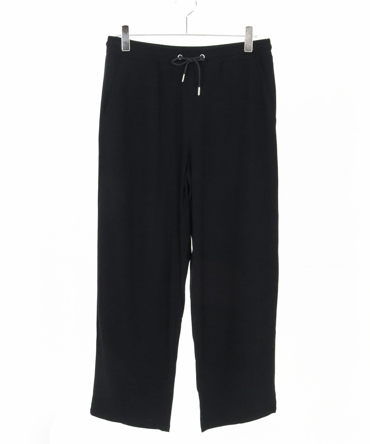 30%OFF【CAMBIO(カンビオ)】 Linen Rayon Wide Straight Pants ワイド
