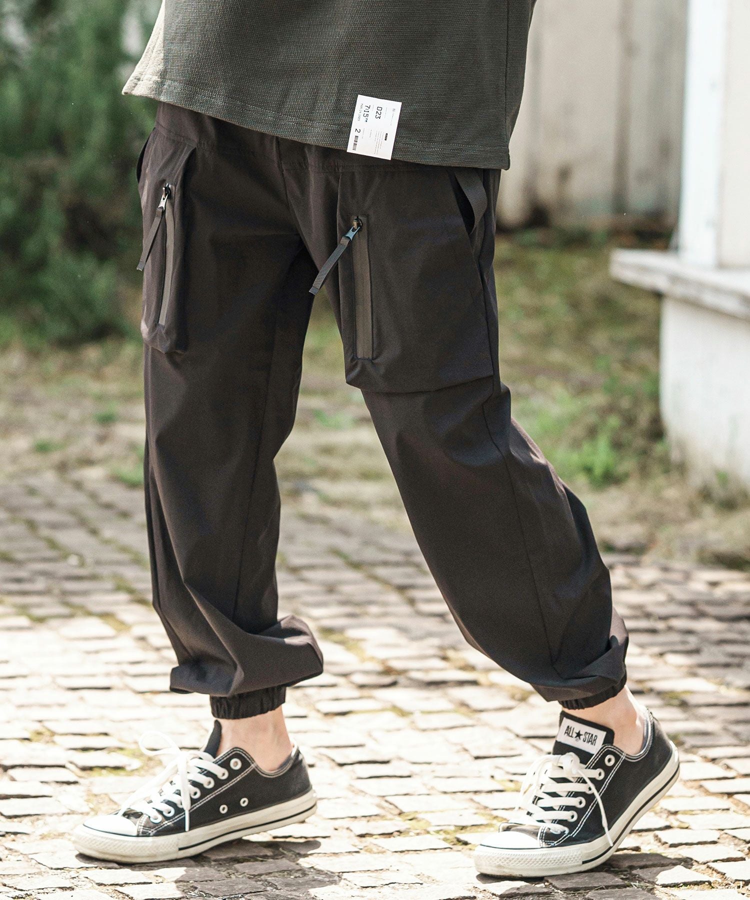 50%OFF【CAMBIO(カンビオ)】撥水ナイロンストレッチキャンプパンツ