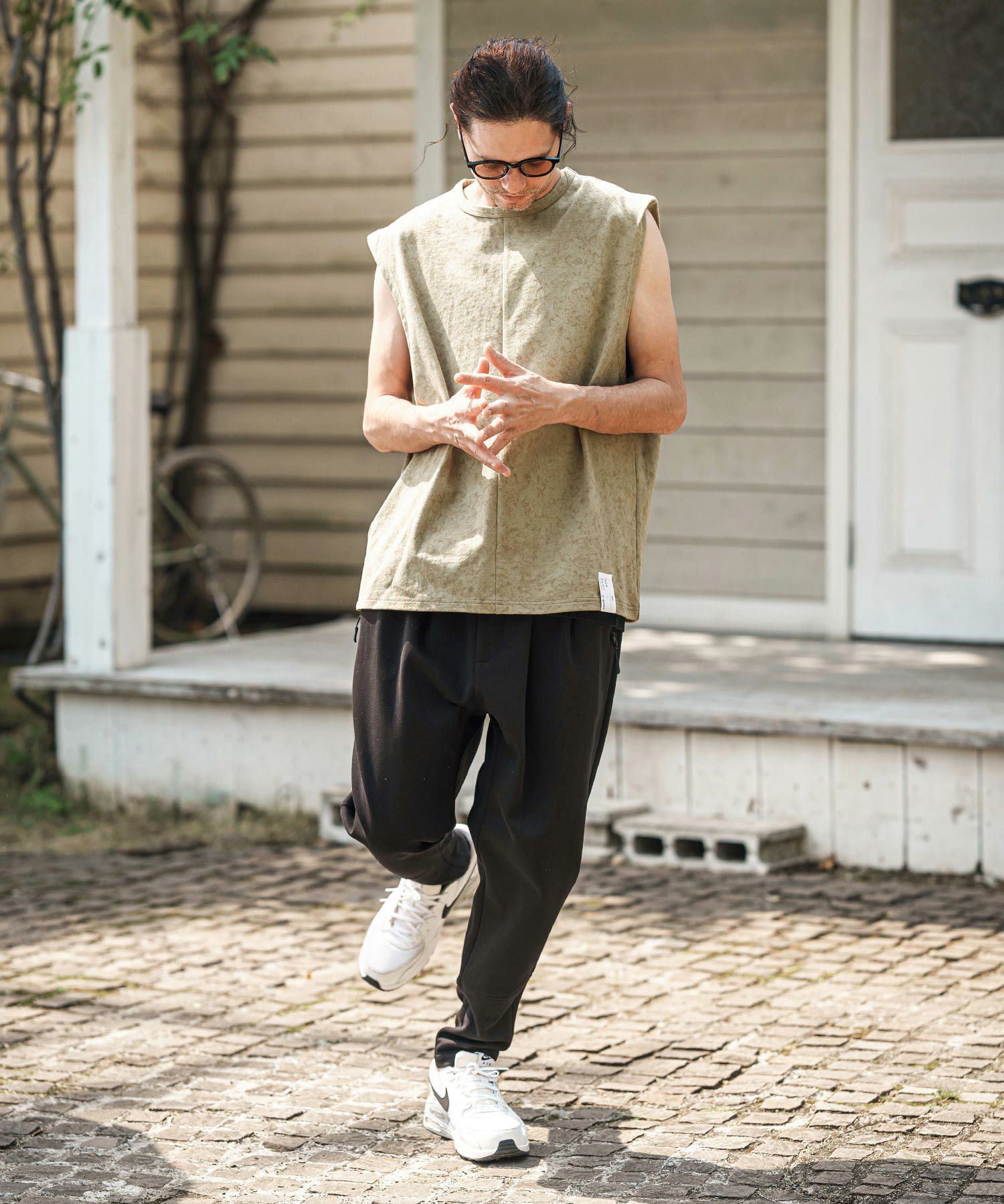 30%OFF【CAMBIO(カンビオ)】裾裏レオパードダンボールパンツ(HLCM0189