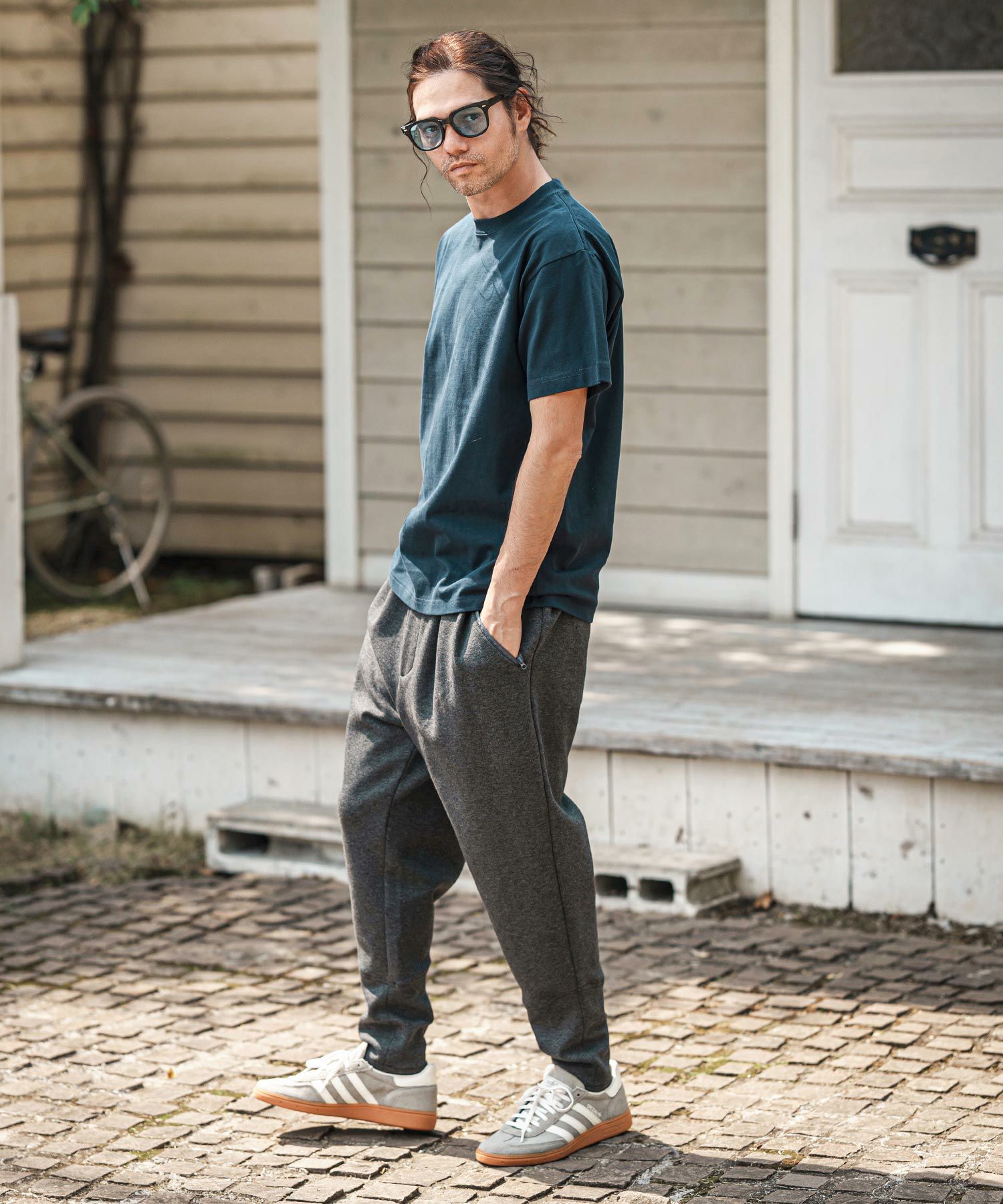 CAMBIO(カンビオ)】裾裏レオパードダンボールパンツ(HLCM0189