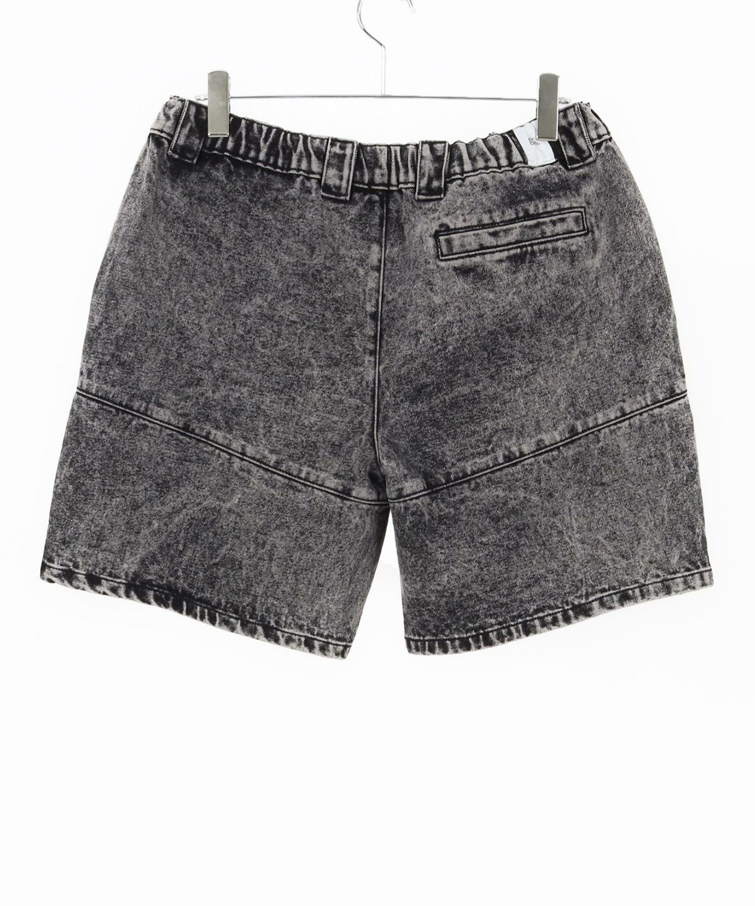 30%OFF【GLIMCLAP(グリムクラップ)】Chemical wash denim shorts