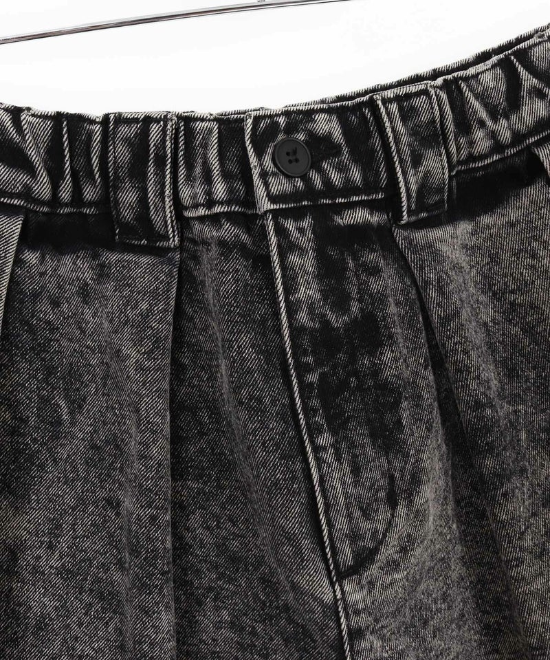 30%OFF【GLIMCLAP(グリムクラップ)】Chemical wash denim shorts 