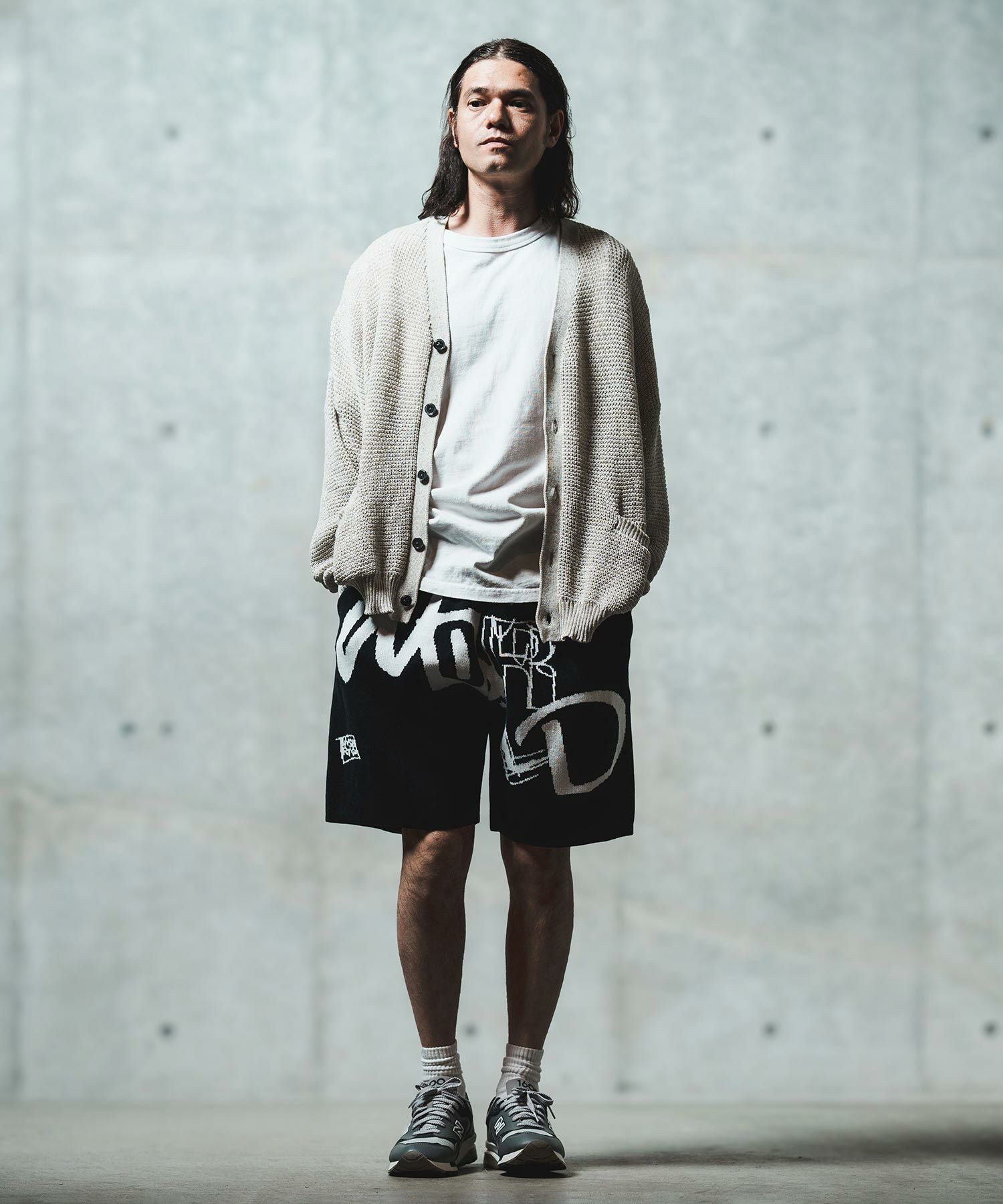 30%OFF【GLIMCLAP(グリムクラップ)】 Mesh knitting cardigan ニット