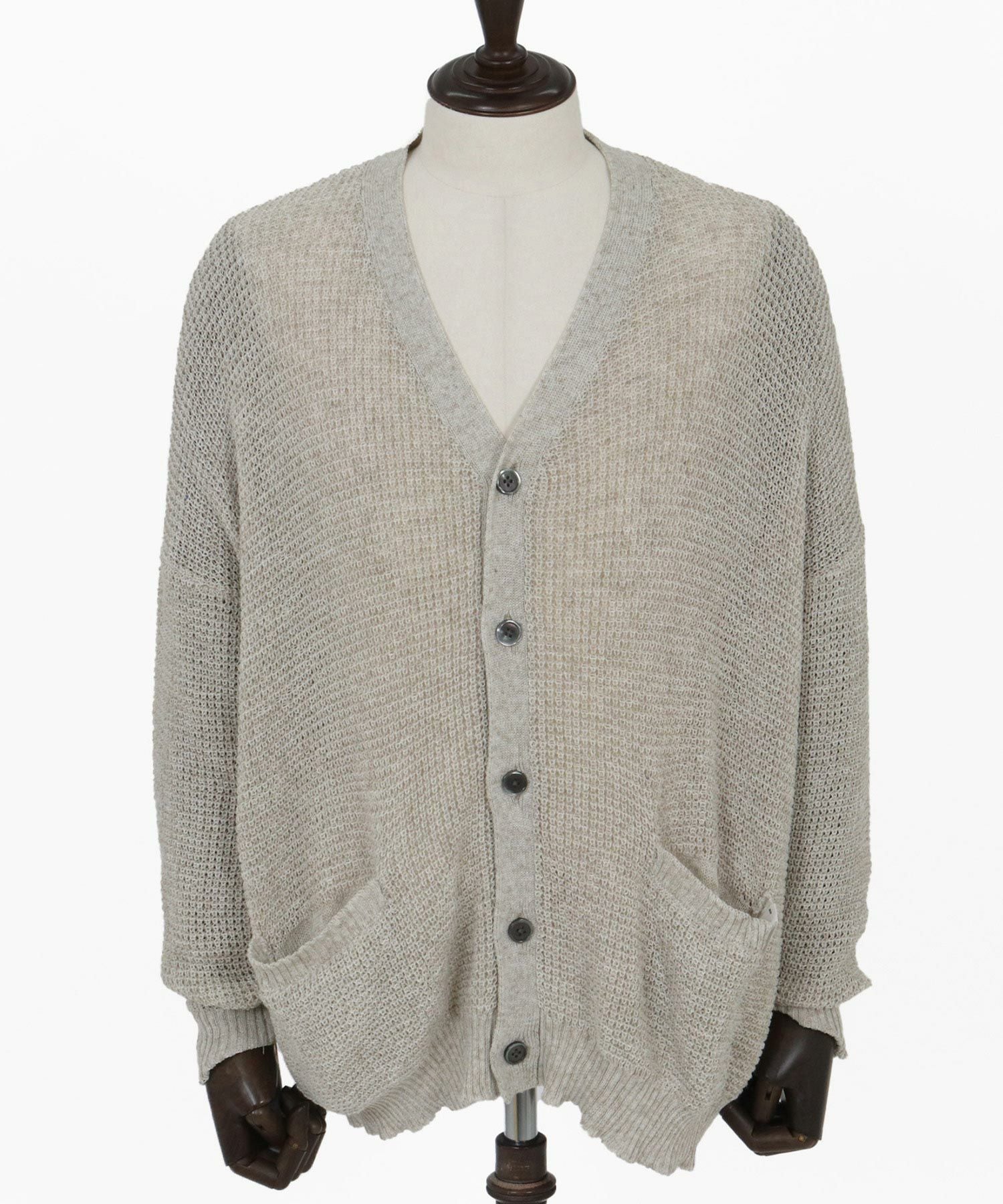 30%OFF【GLIMCLAP(グリムクラップ)】 Mesh knitting cardigan ニット