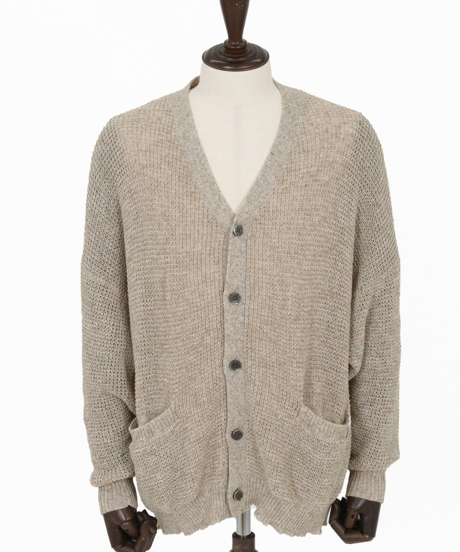 30%OFF【GLIMCLAP(グリムクラップ)】 Mesh knitting cardigan ニット