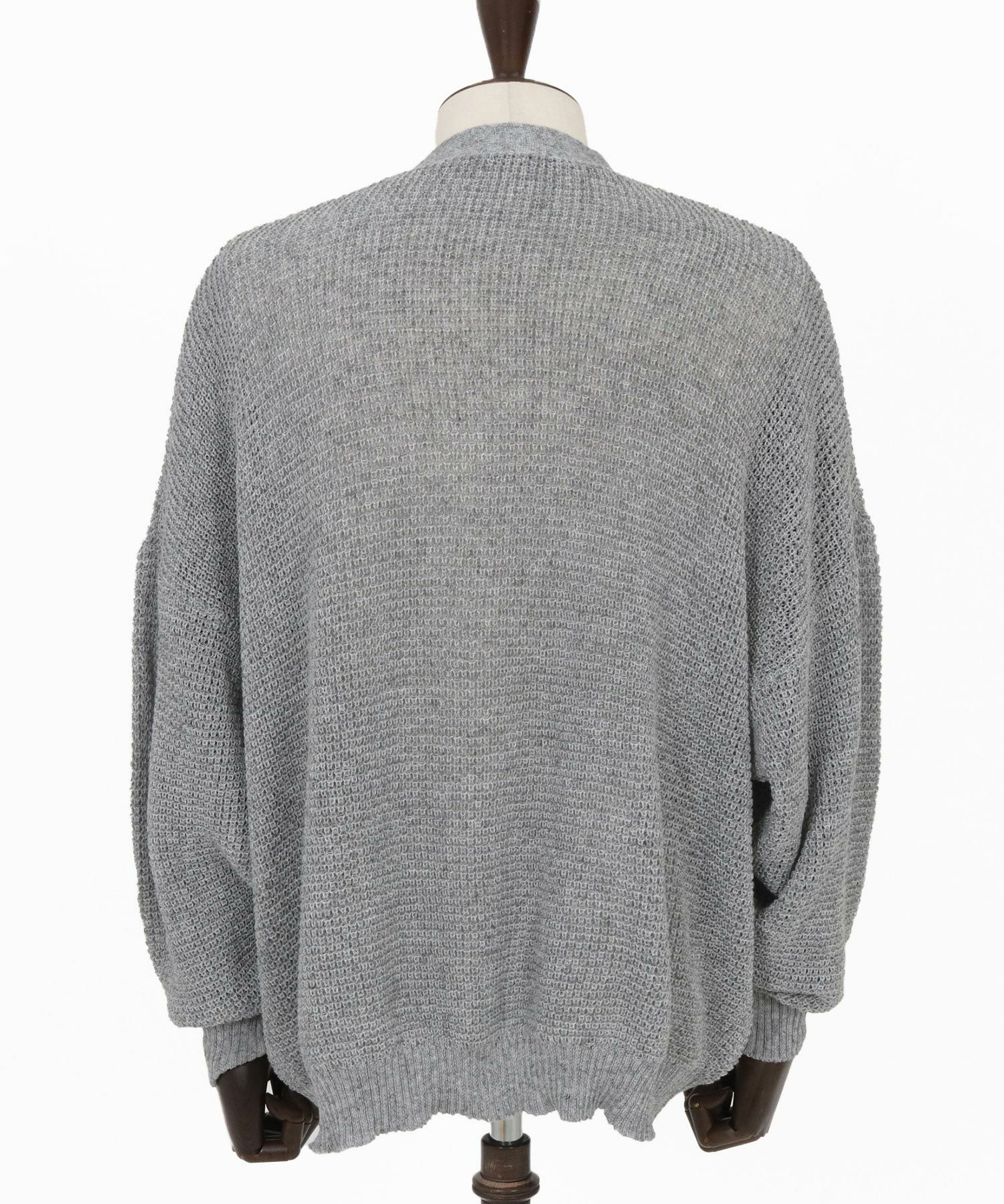 30%OFF【GLIMCLAP(グリムクラップ)】 Mesh knitting cardigan ニット
