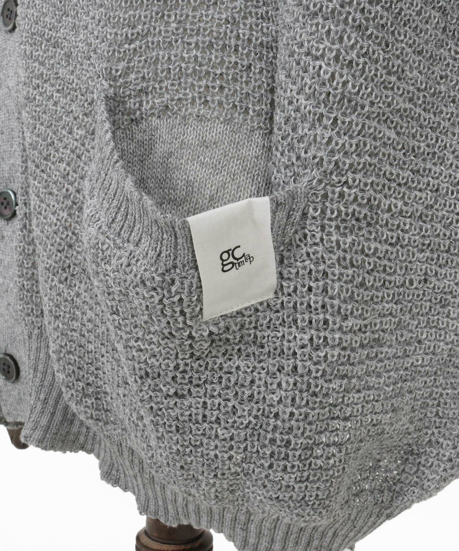 30%OFF【GLIMCLAP(グリムクラップ)】 Mesh knitting cardigan ニット
