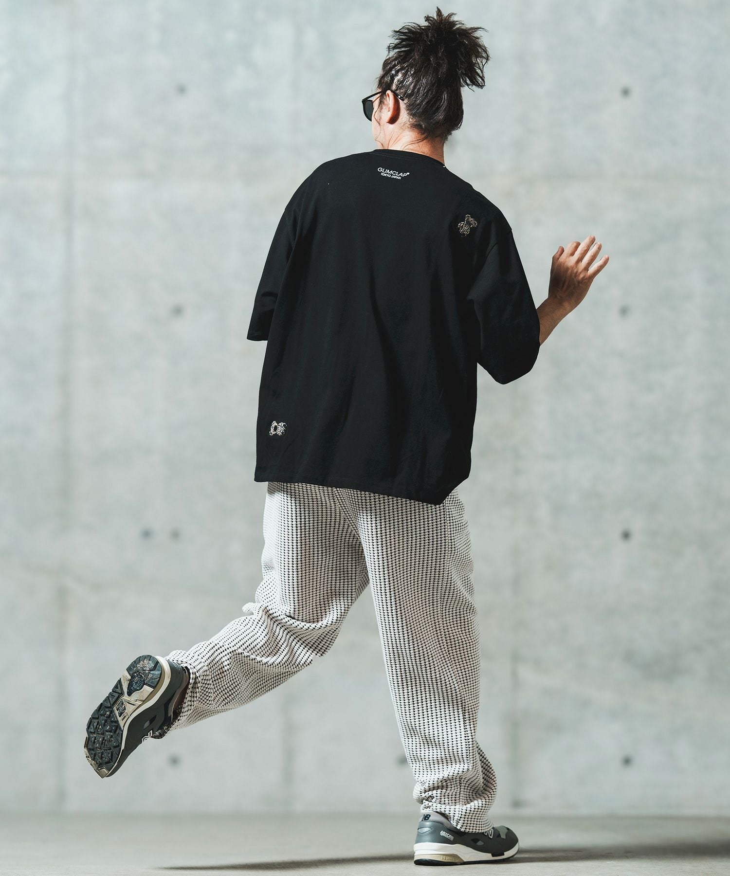 50%OFF【GLIMCLAP(グリムクラップ)】Dotted with embroidery T-shirt T