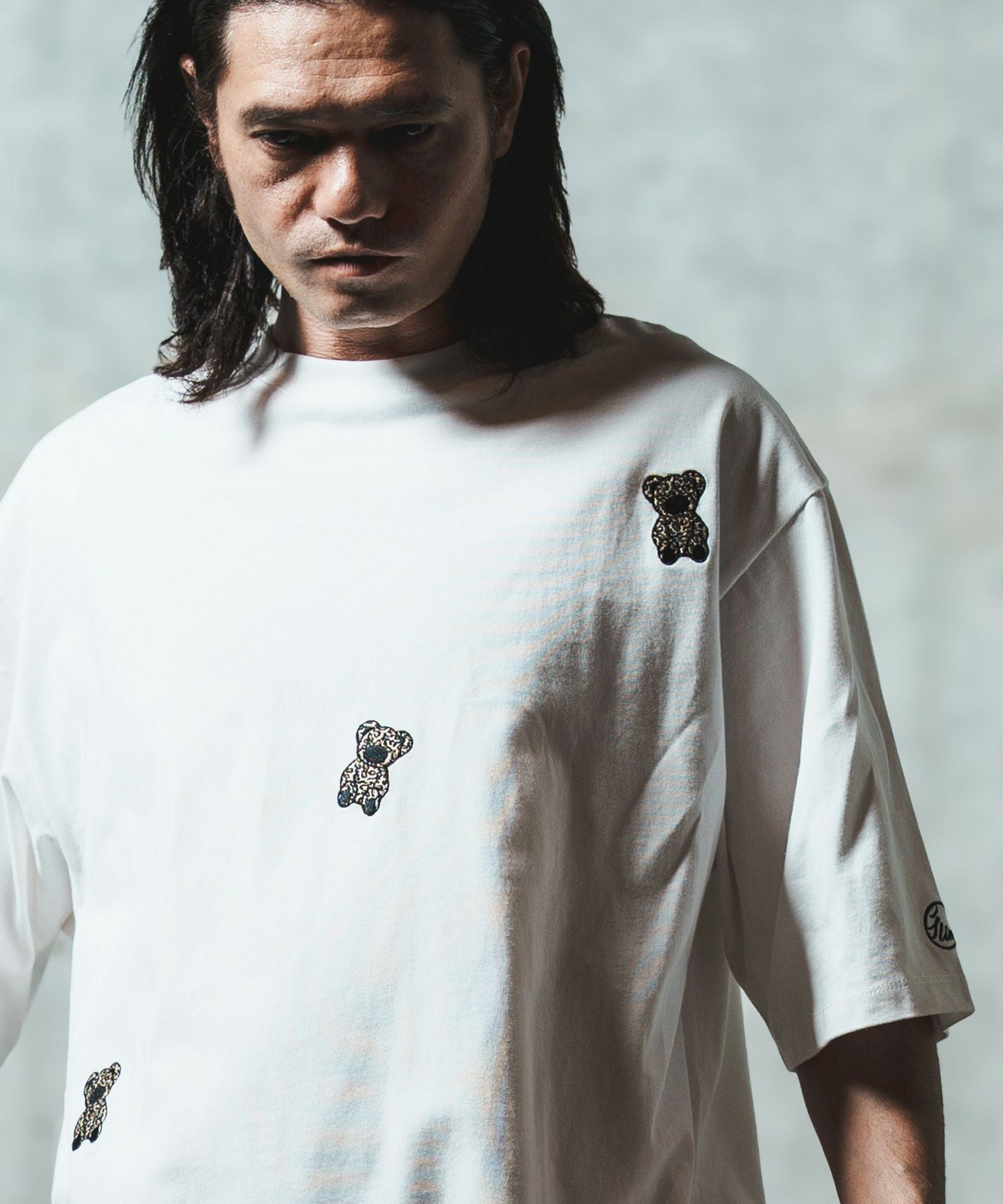 50%OFF【GLIMCLAP(グリムクラップ)】Dotted with embroidery T-shirt T